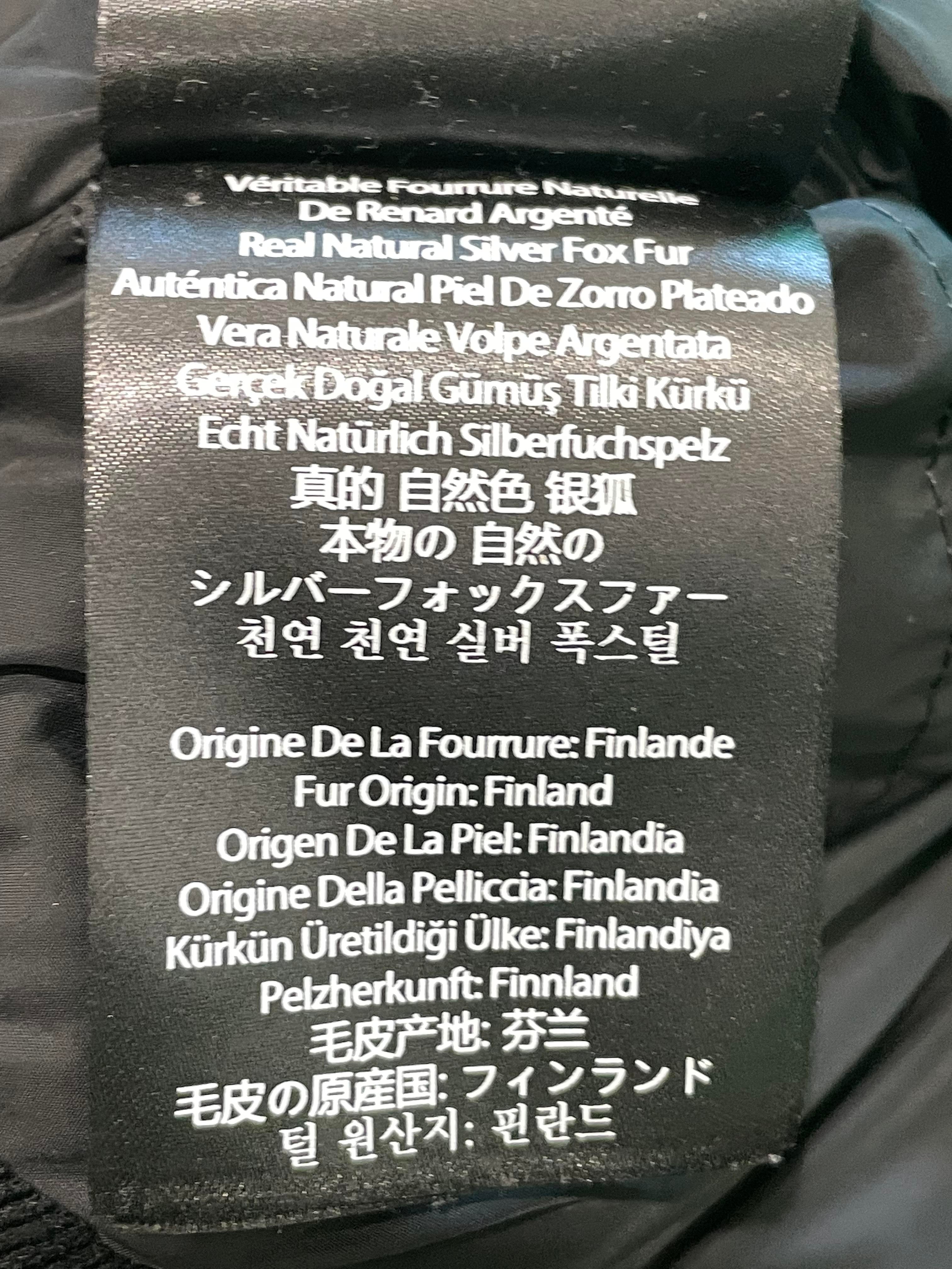 Mackage Black & Grey Fur Parka Jacket