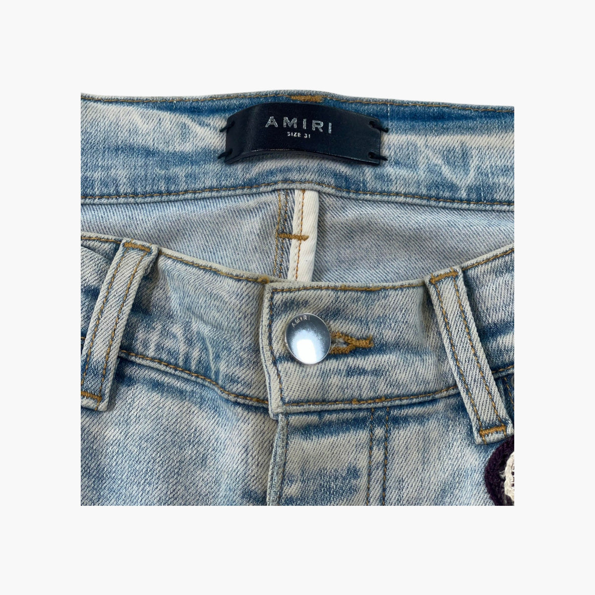 Amiri Grateful Dead Patchwork Stone Wash Jeans