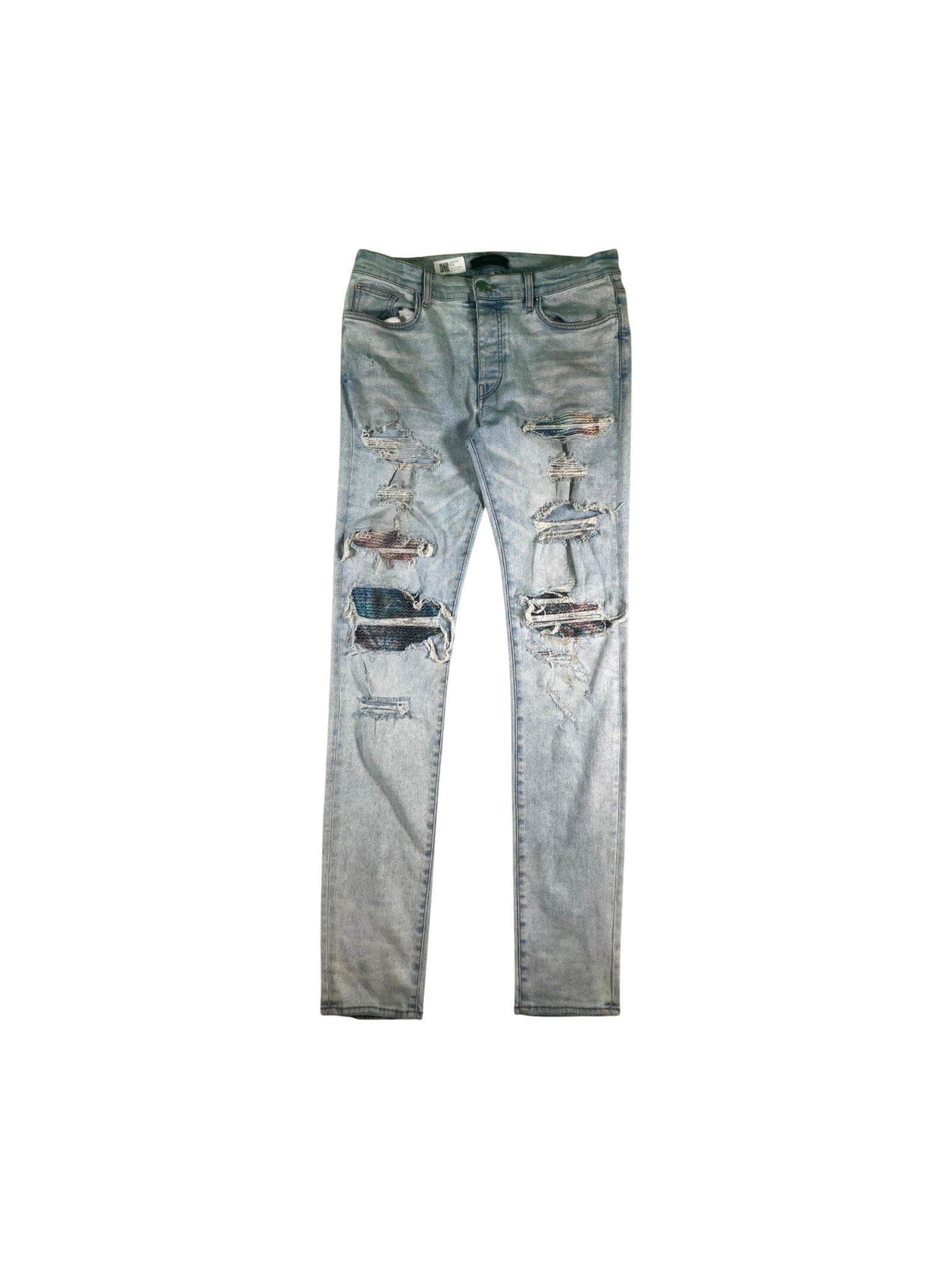Amiri "MX1 Patch" Stone Wash & Multicolor Jeans