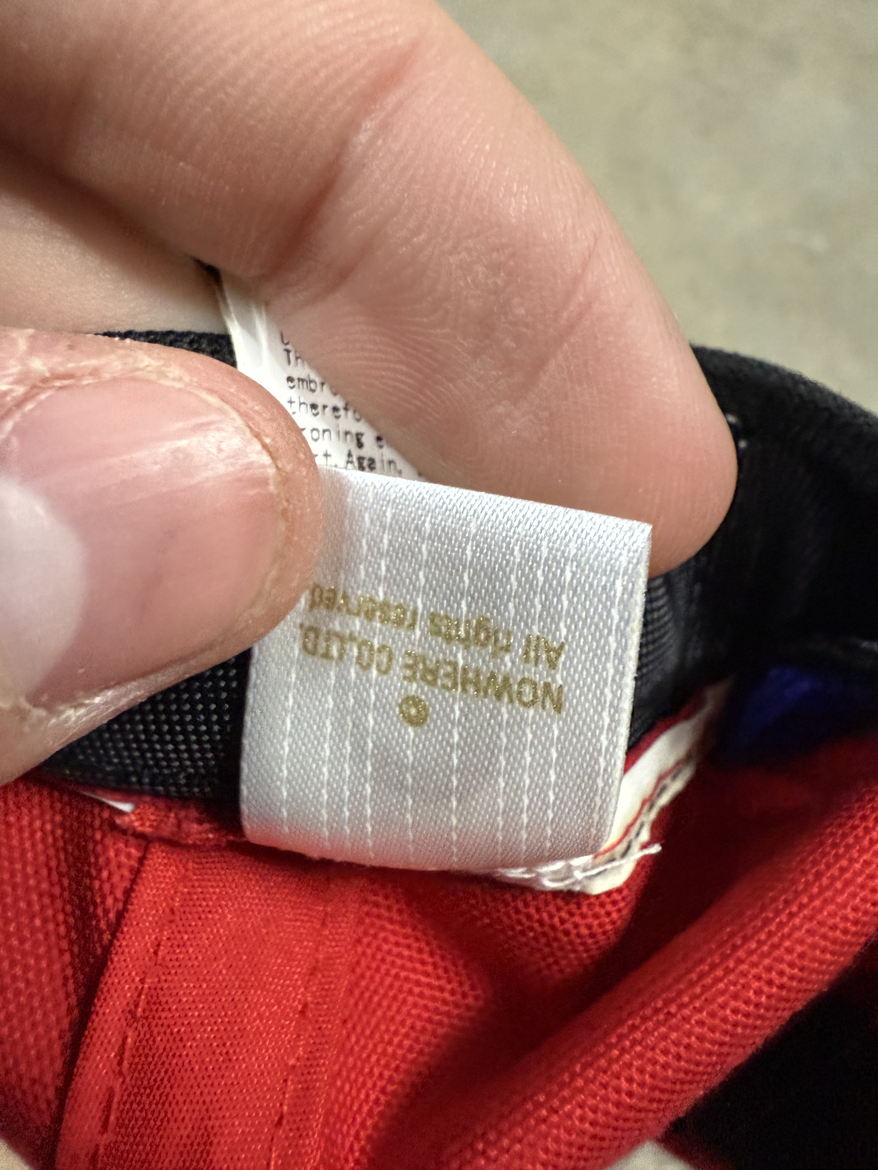 BAPE 6 Panel Cap Blue Red Used OS