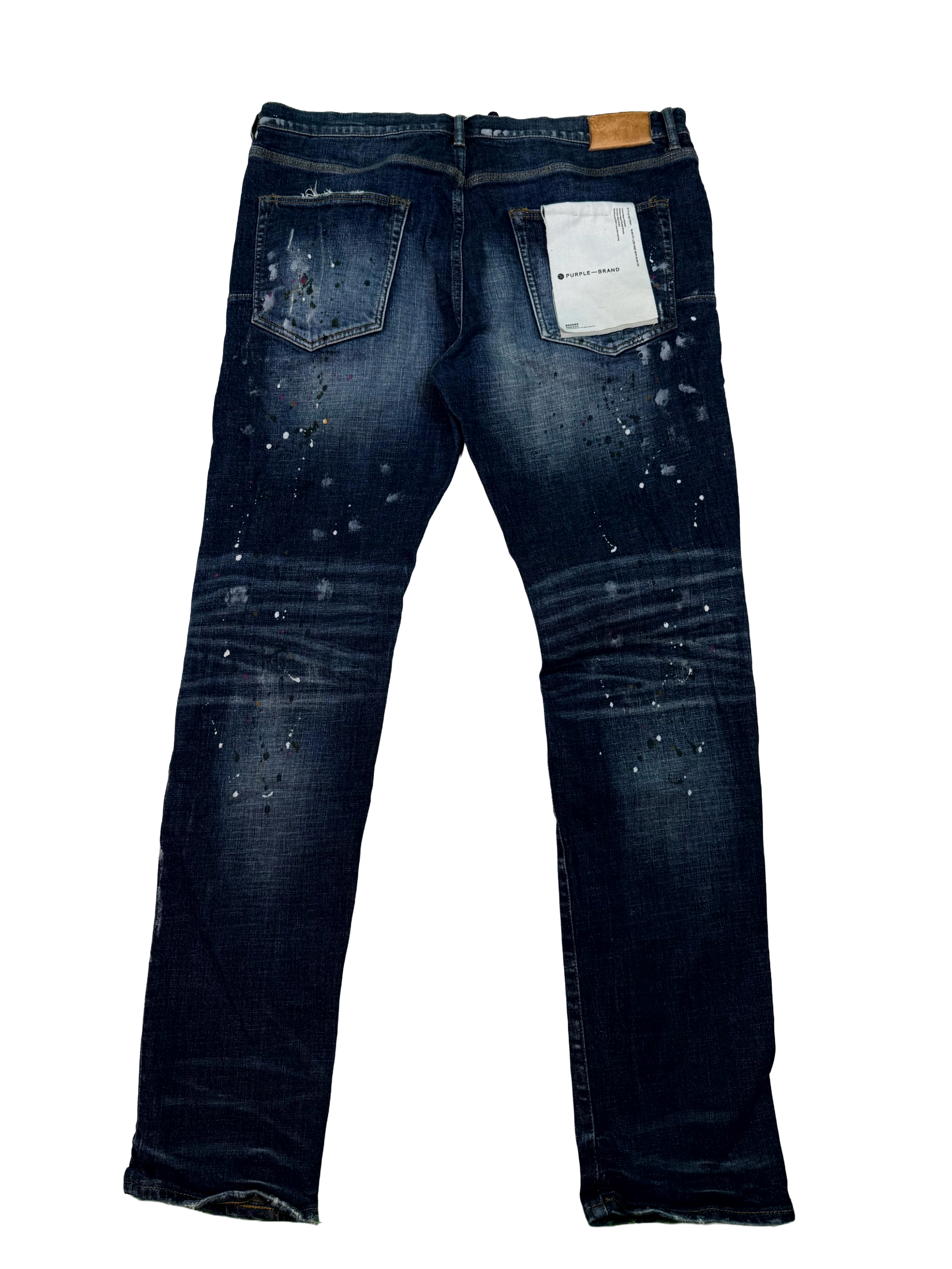 Purple Splatter Dark Wash Jeans