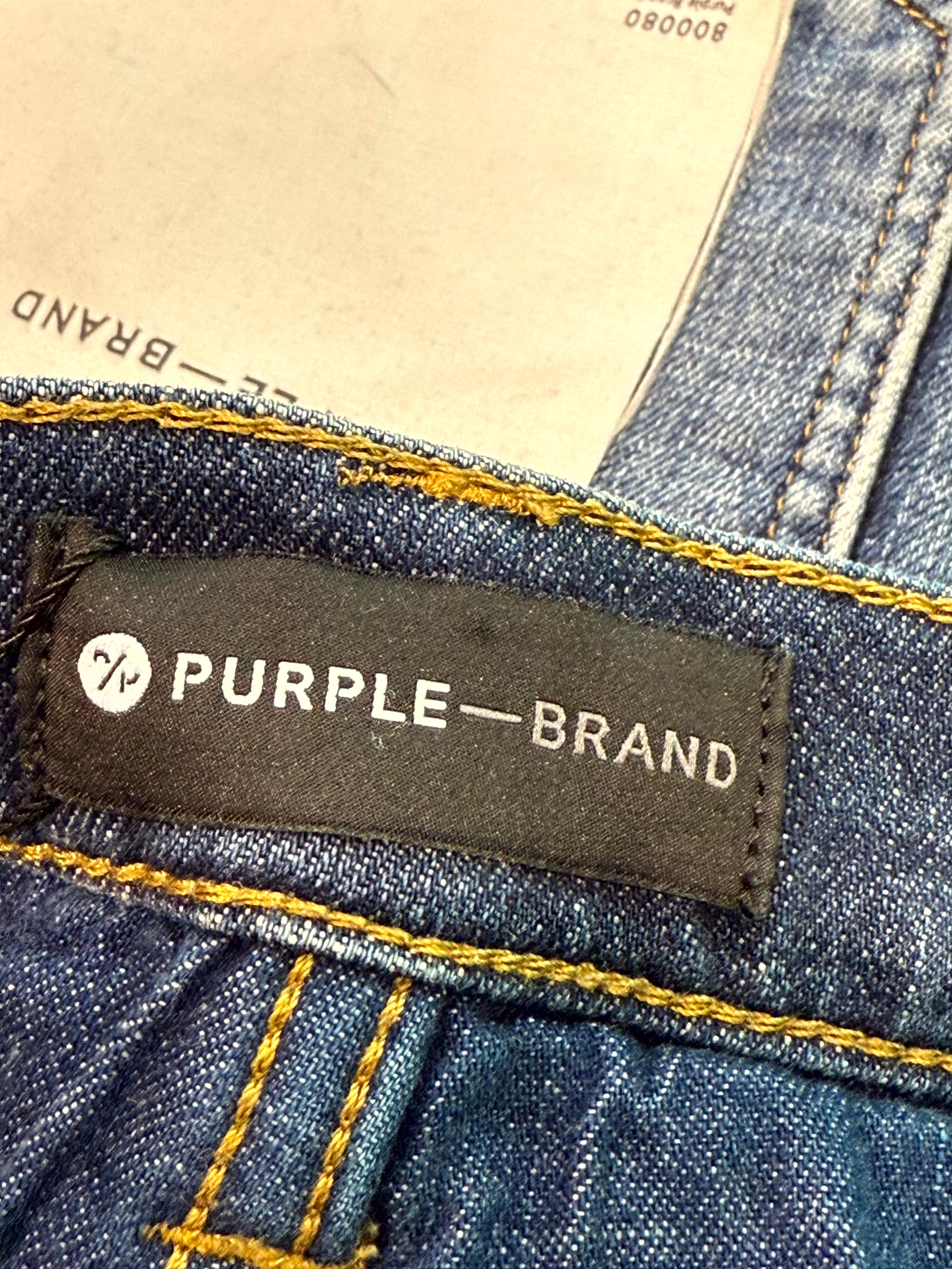Purple Splatter Dark Wash Jeans