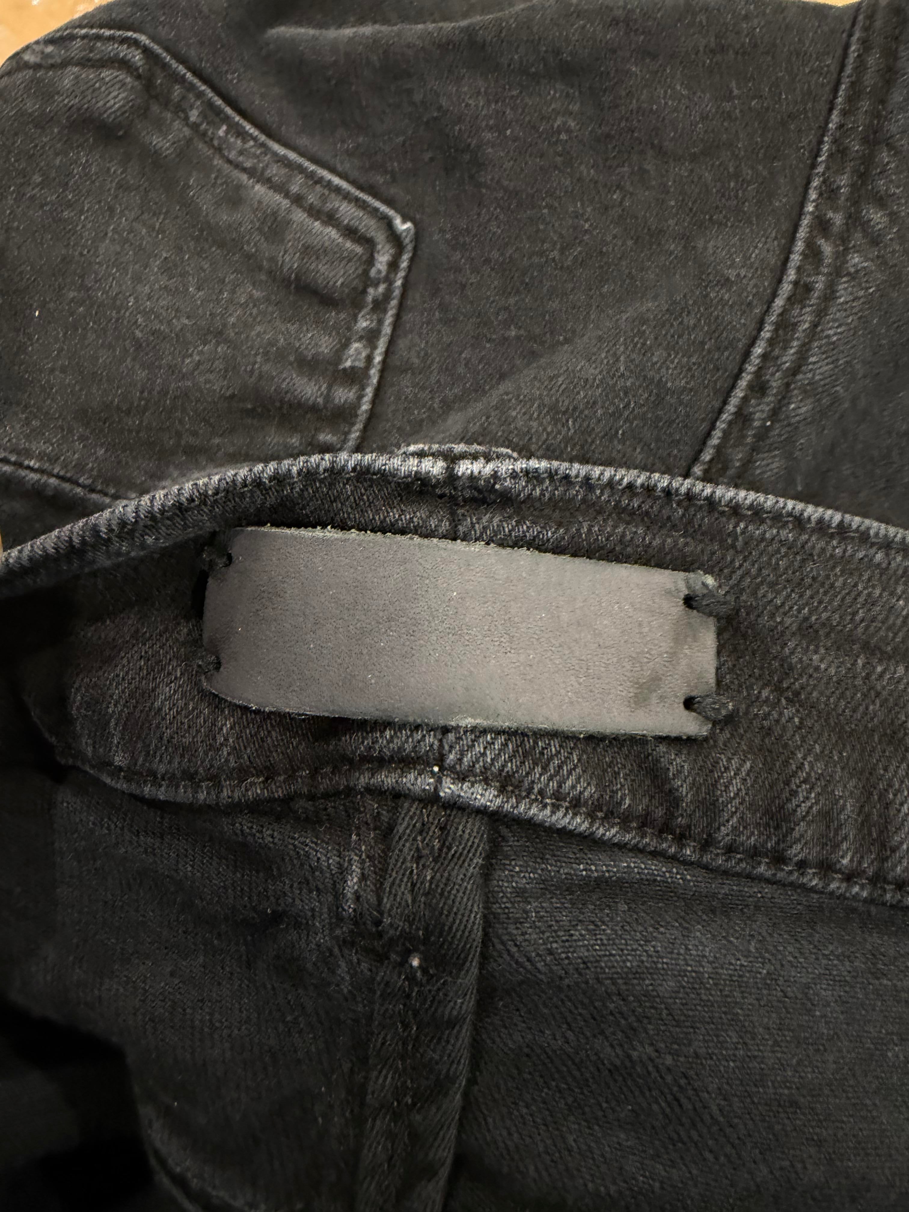Amiri Swan Patch Black Wash Jeans