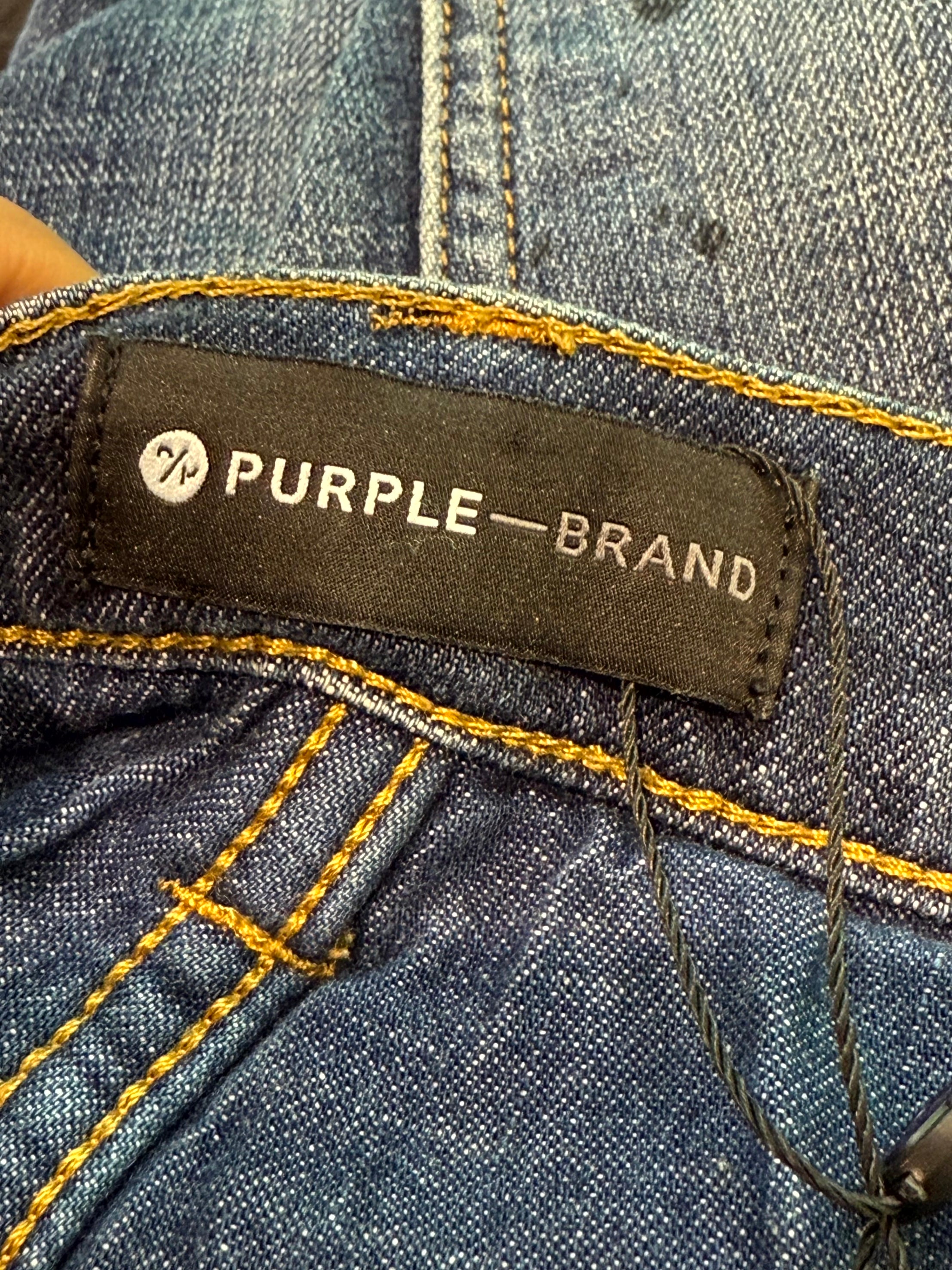 Purple Splatter Dark Wash Jeans
