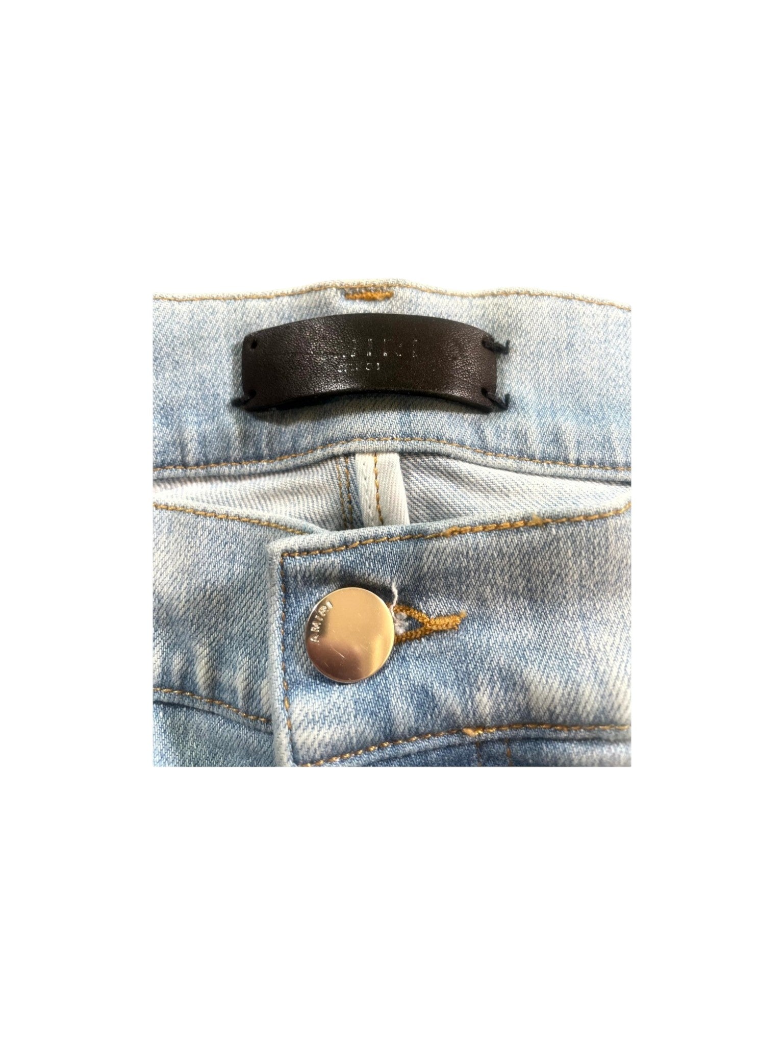 Amiri Paisley Stars Light Wash, Baby Blue Jeans