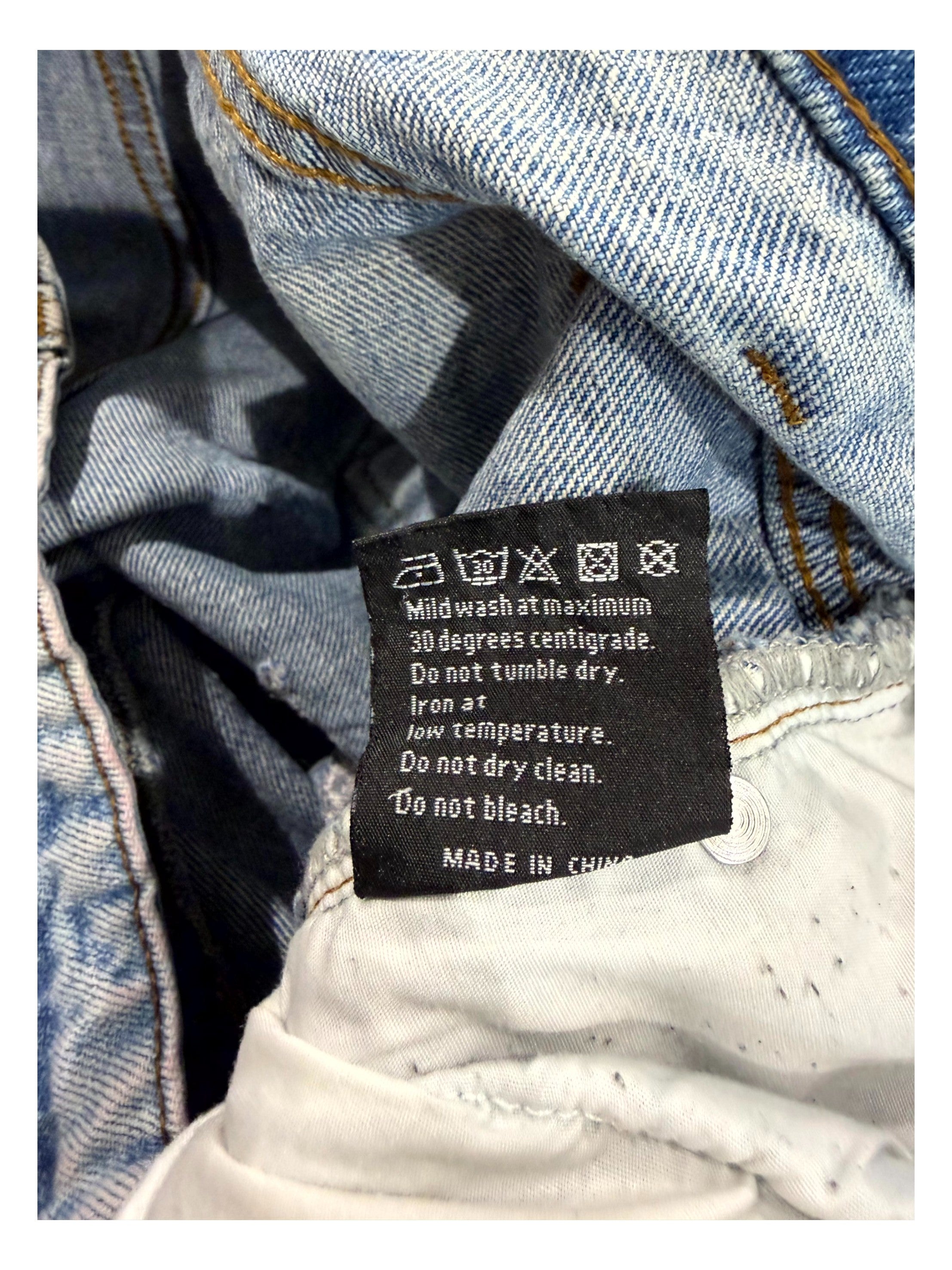 Who Decides War Scripture Light Wash & Rainbow Jeans