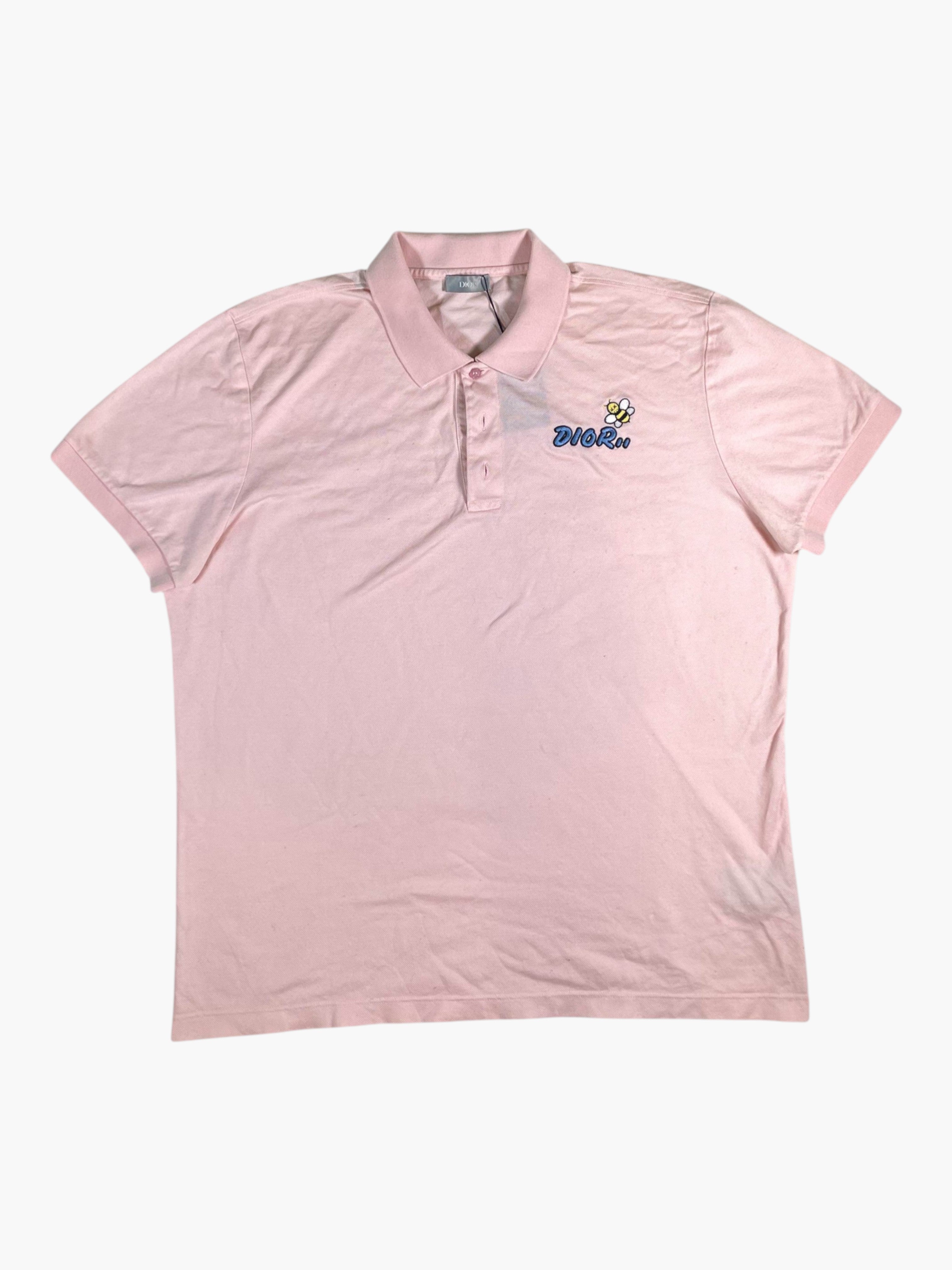 Dior Kaws Pink Polo