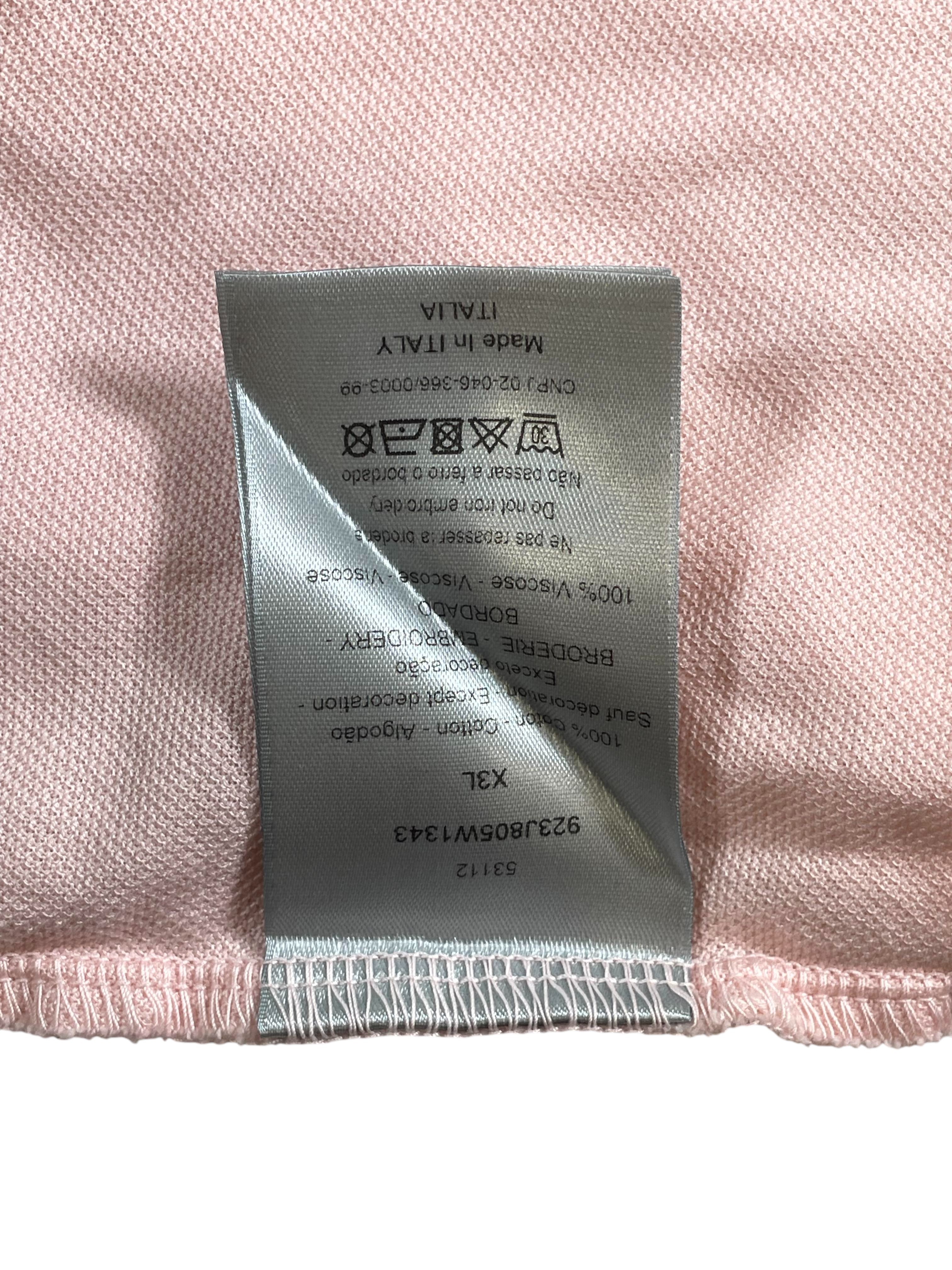 Dior Kaws Pink Polo