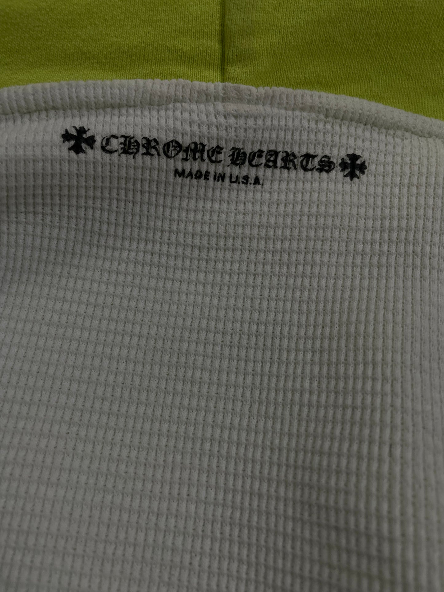 Chrome Hearts Thermal Zip Up Matty Boy Link Lime Used XXL