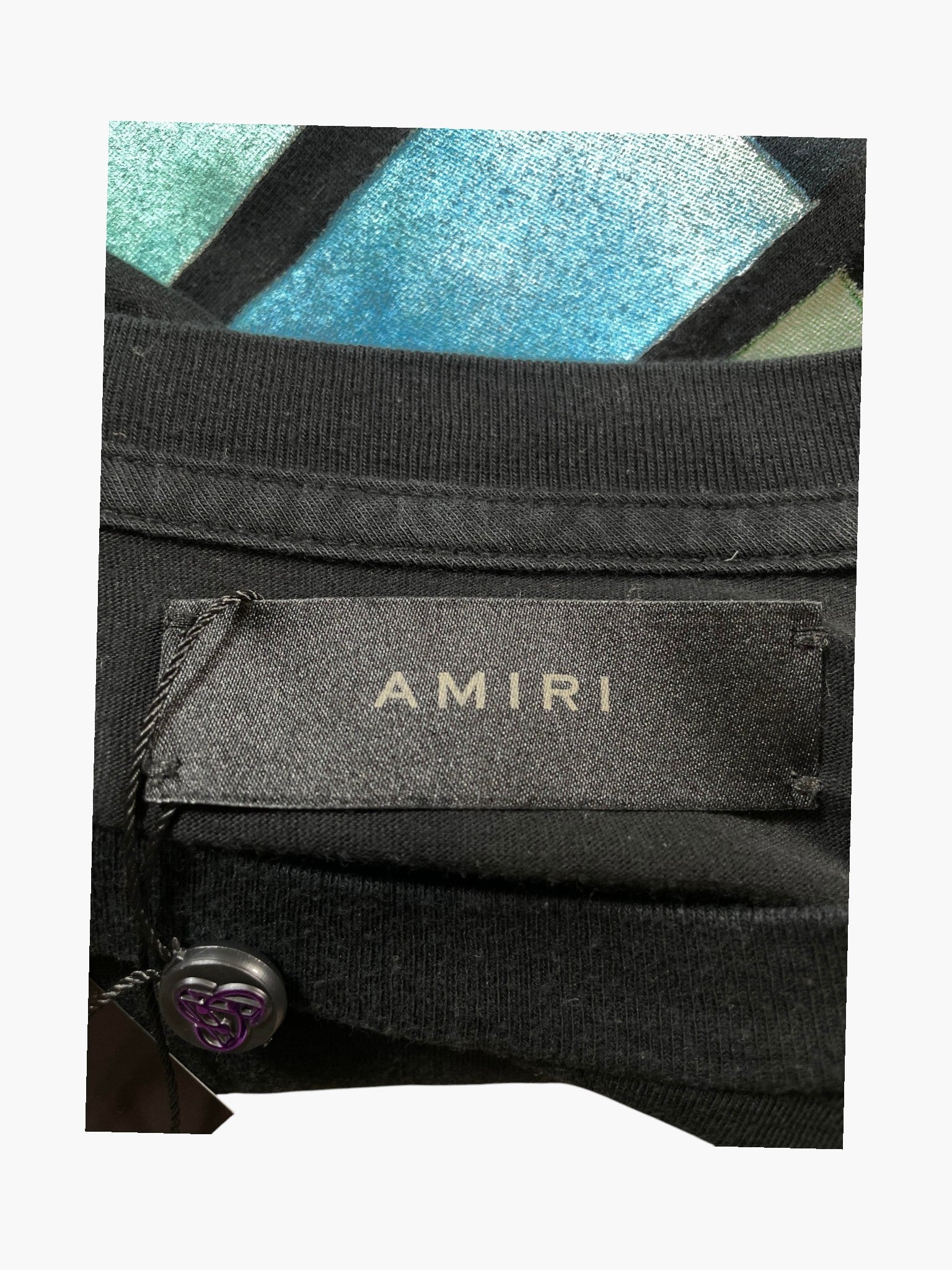 Amiri Watercolors Black Tee