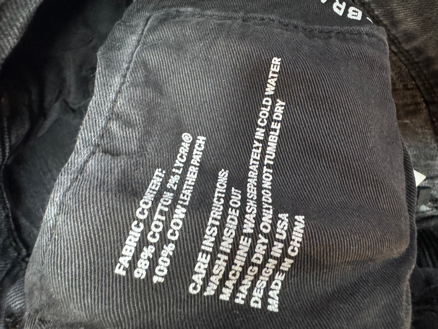 Purple Brand Light Wash Black Jeans