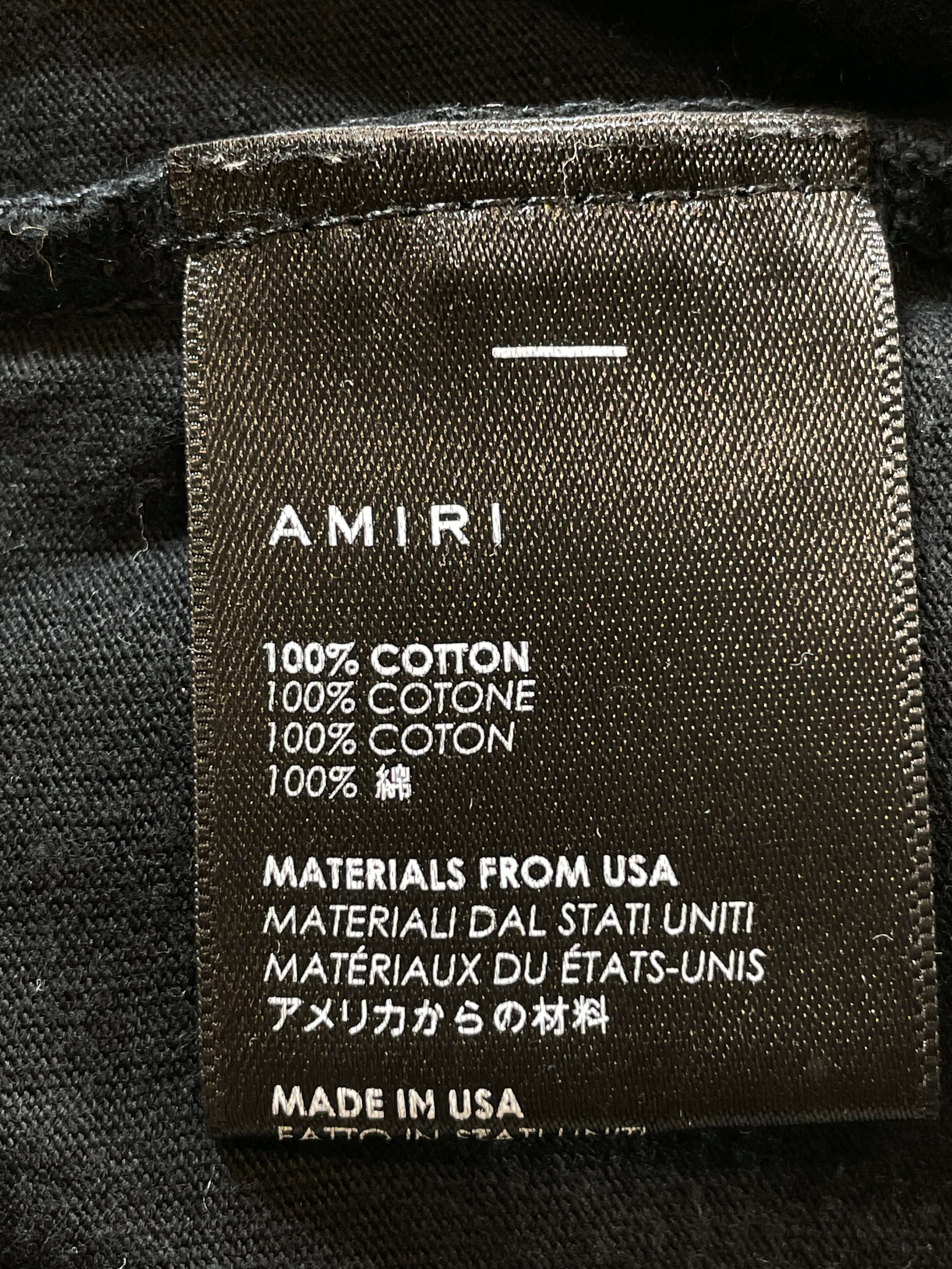 Amiri Watercolors Black Tee