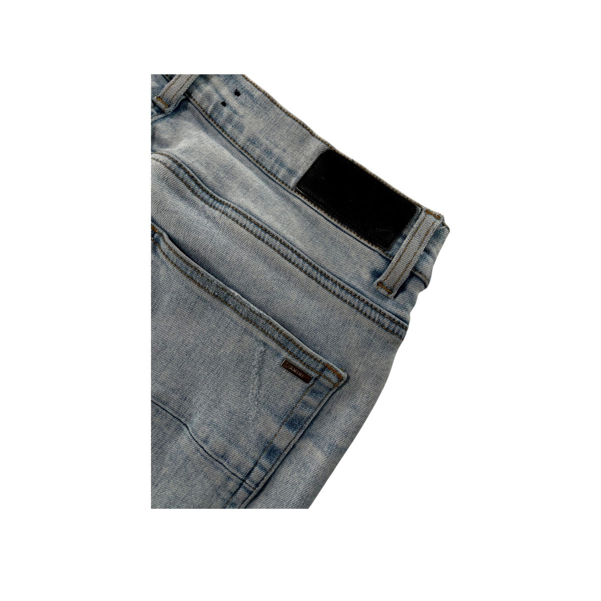 Amiri "MX1" Patch Light Wash & Multi Color Jeans