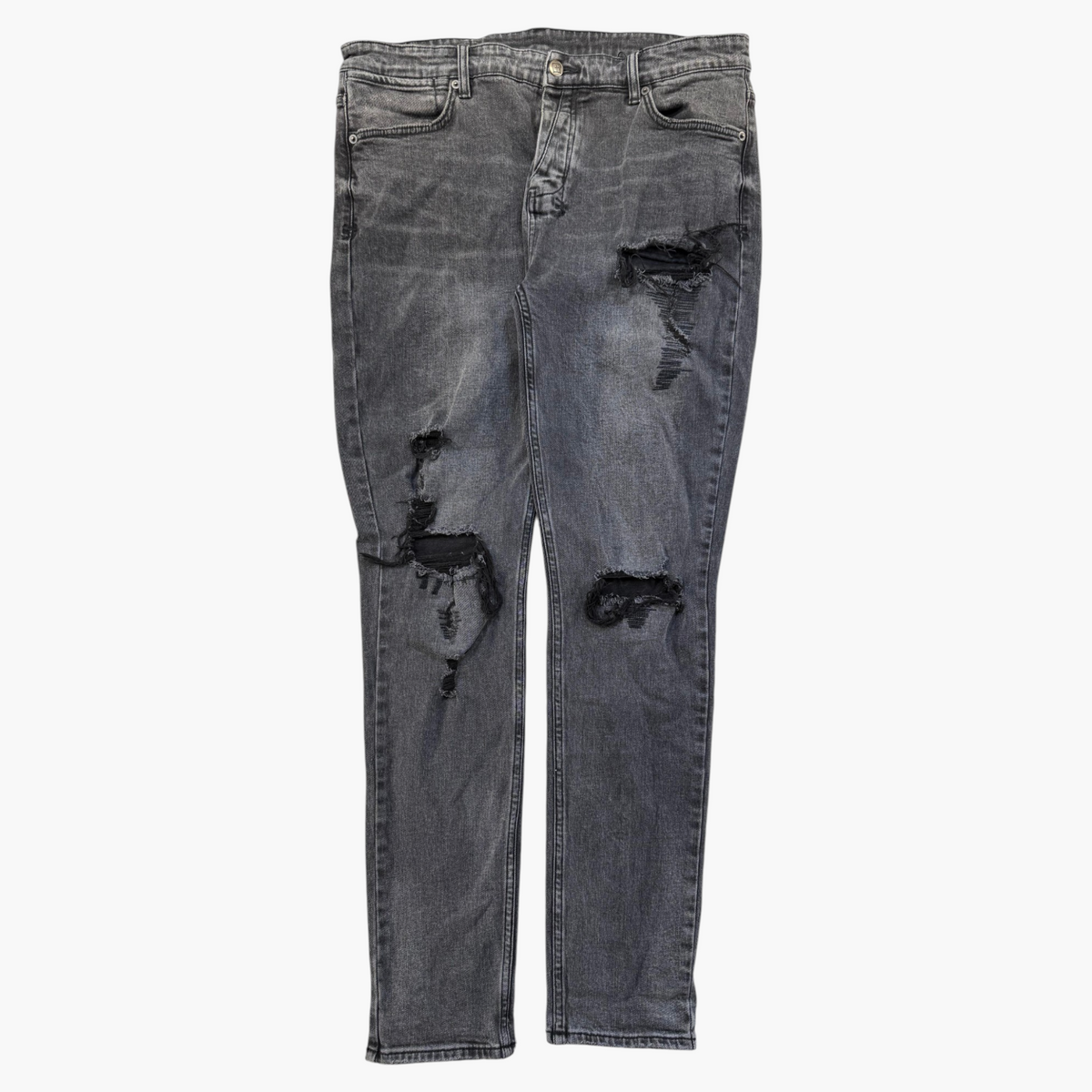 Ksubi Black Wash Ripped Jeans