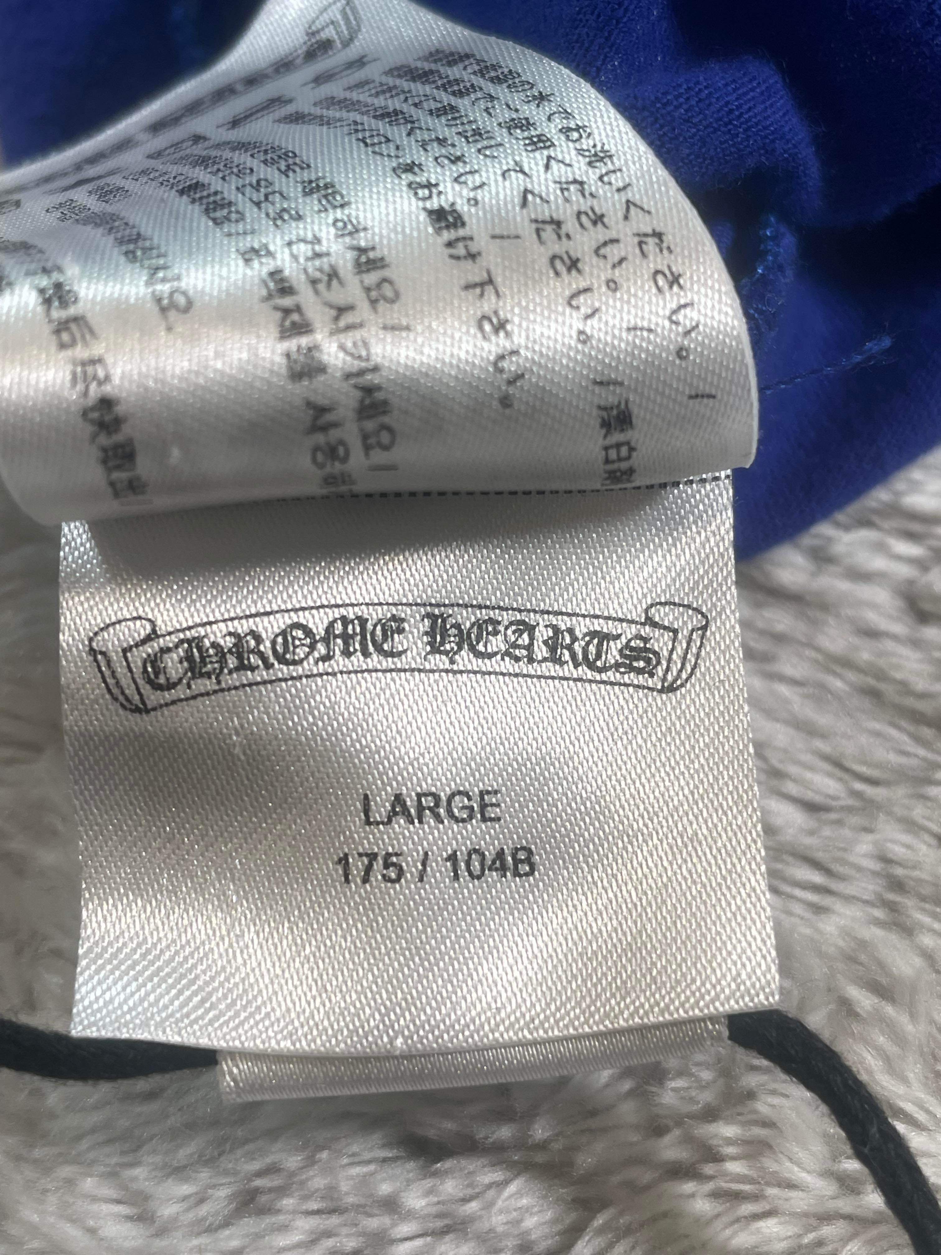 Chrome Hearts Navy & Baby Blue Star Long Sleeve