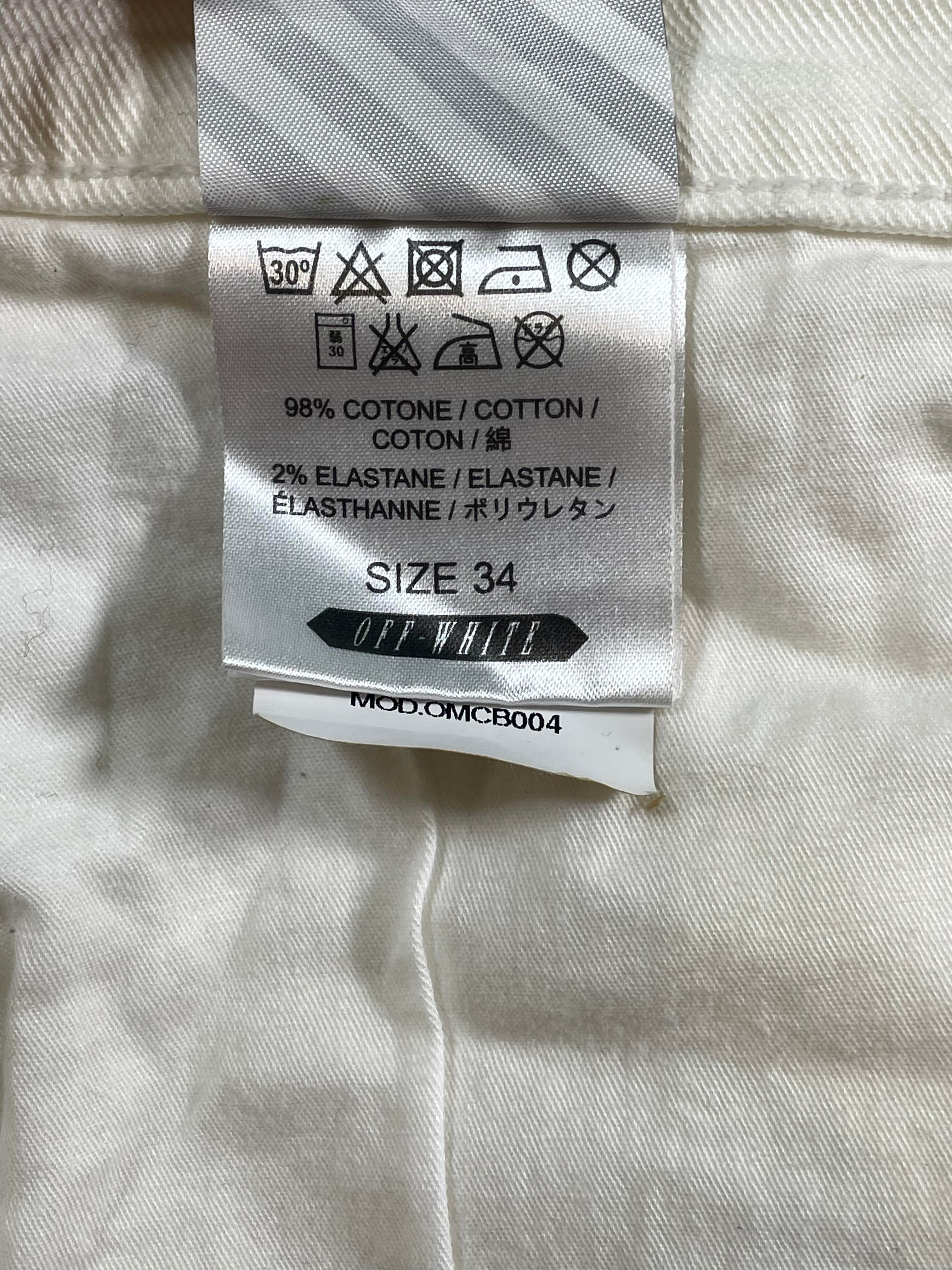 Off-White White Black Carpenter Shorts