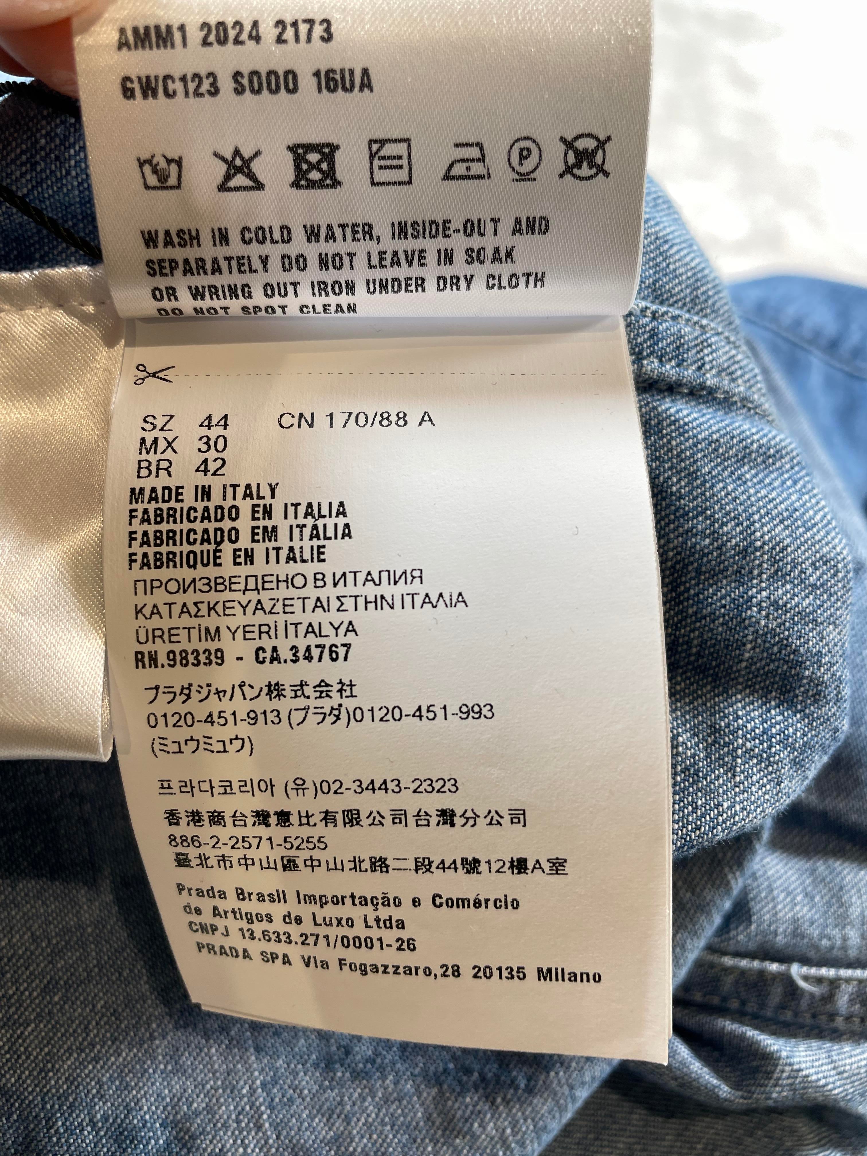 Miu Miu Denim Button Up