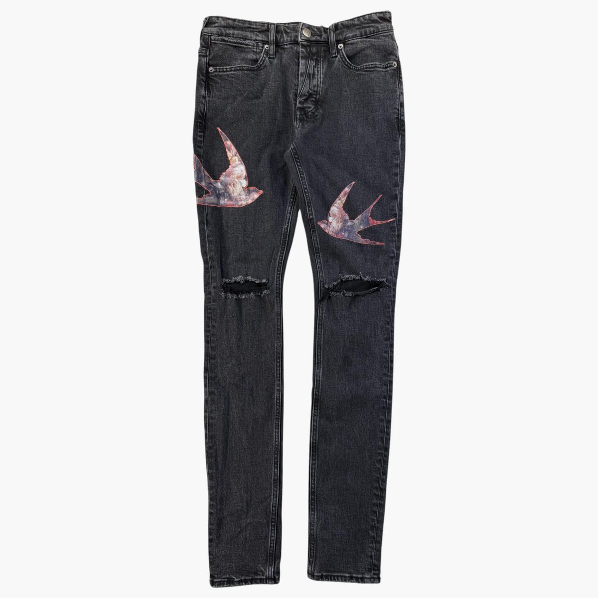 Ksubi Red Bird Black Wash Jeans