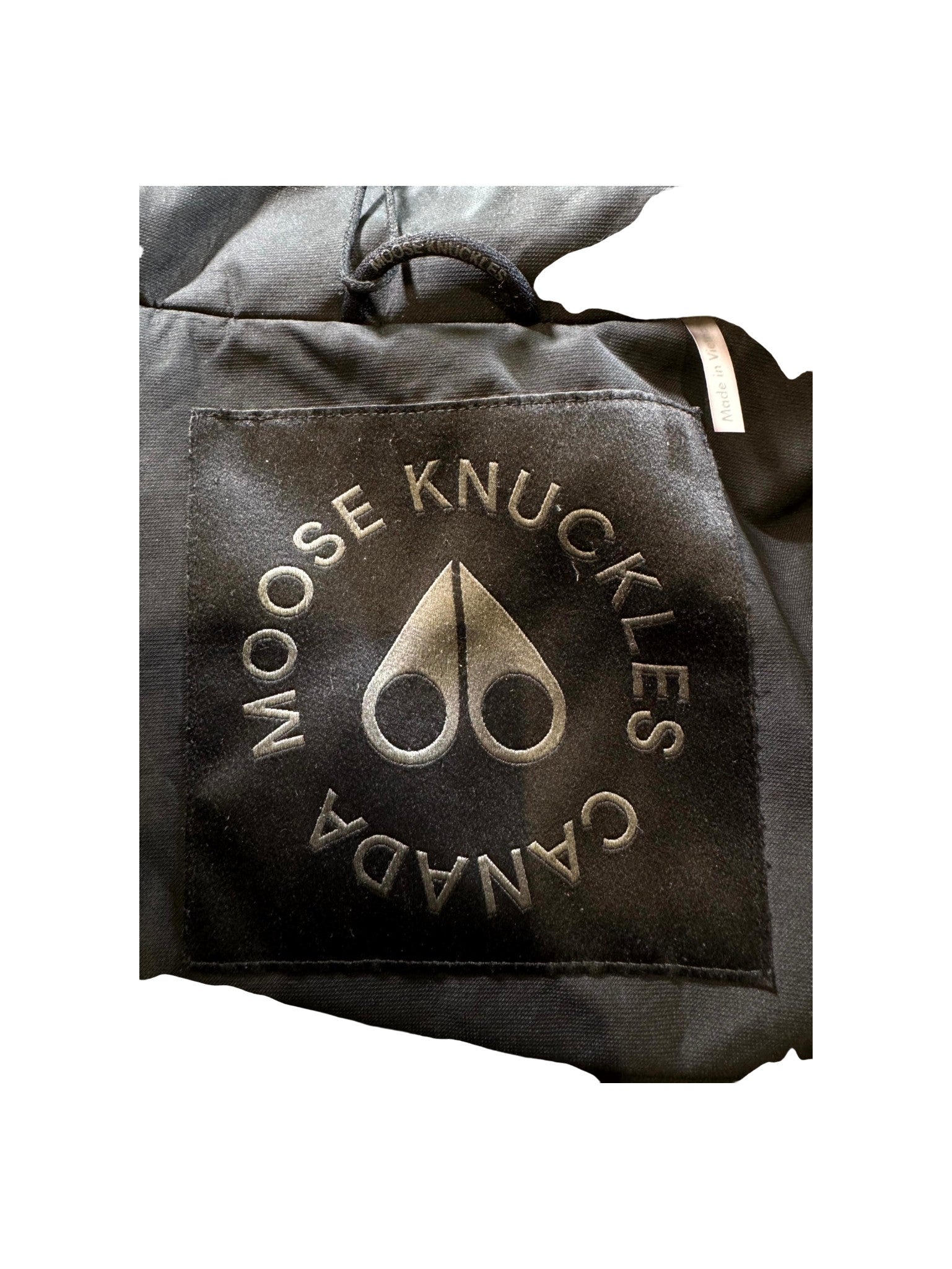 Moose Knuckles Black Bomber Jacket
