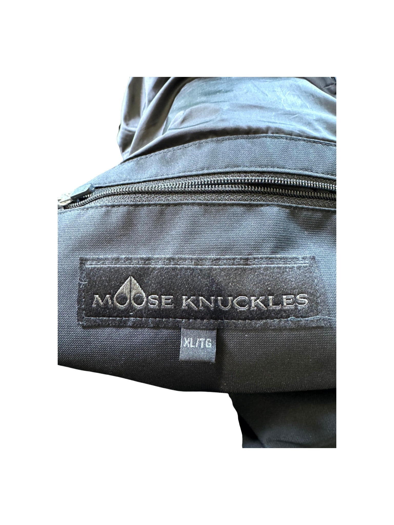 Moose Knuckles Black Bomber Jacket