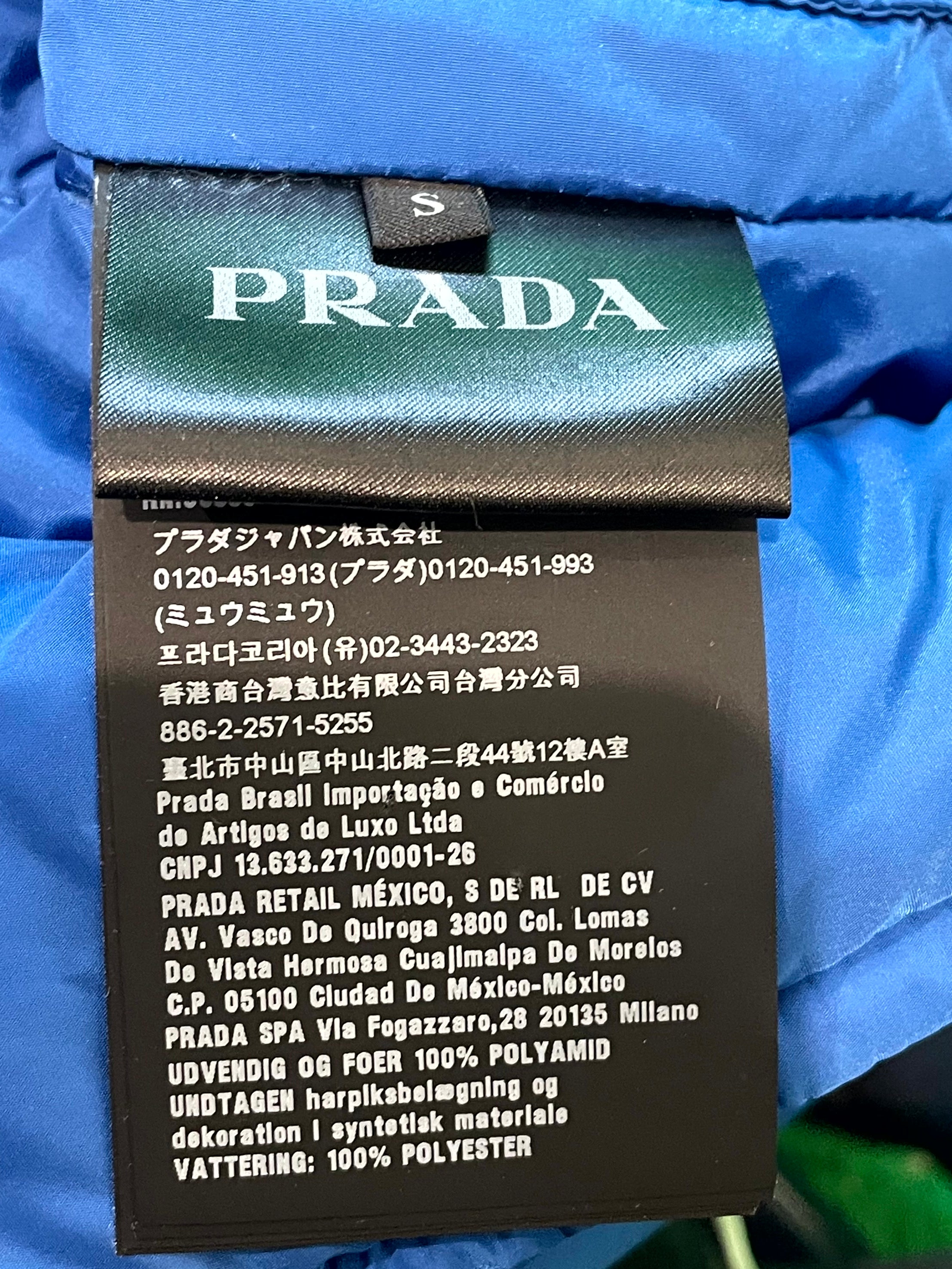 Prada Puffer Blue Vest