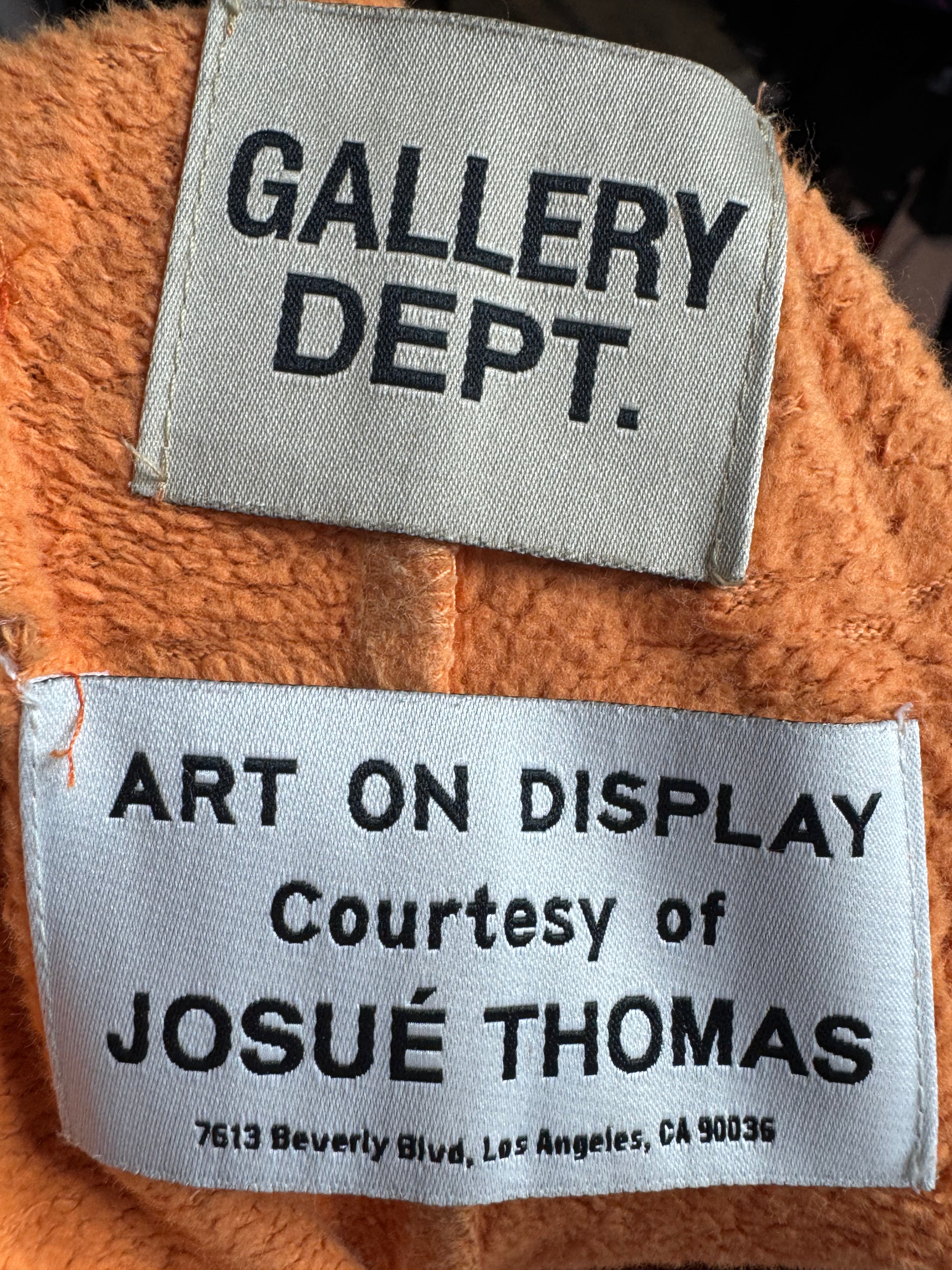 Gallery Dept Orange Splatter Flare Sweatpants