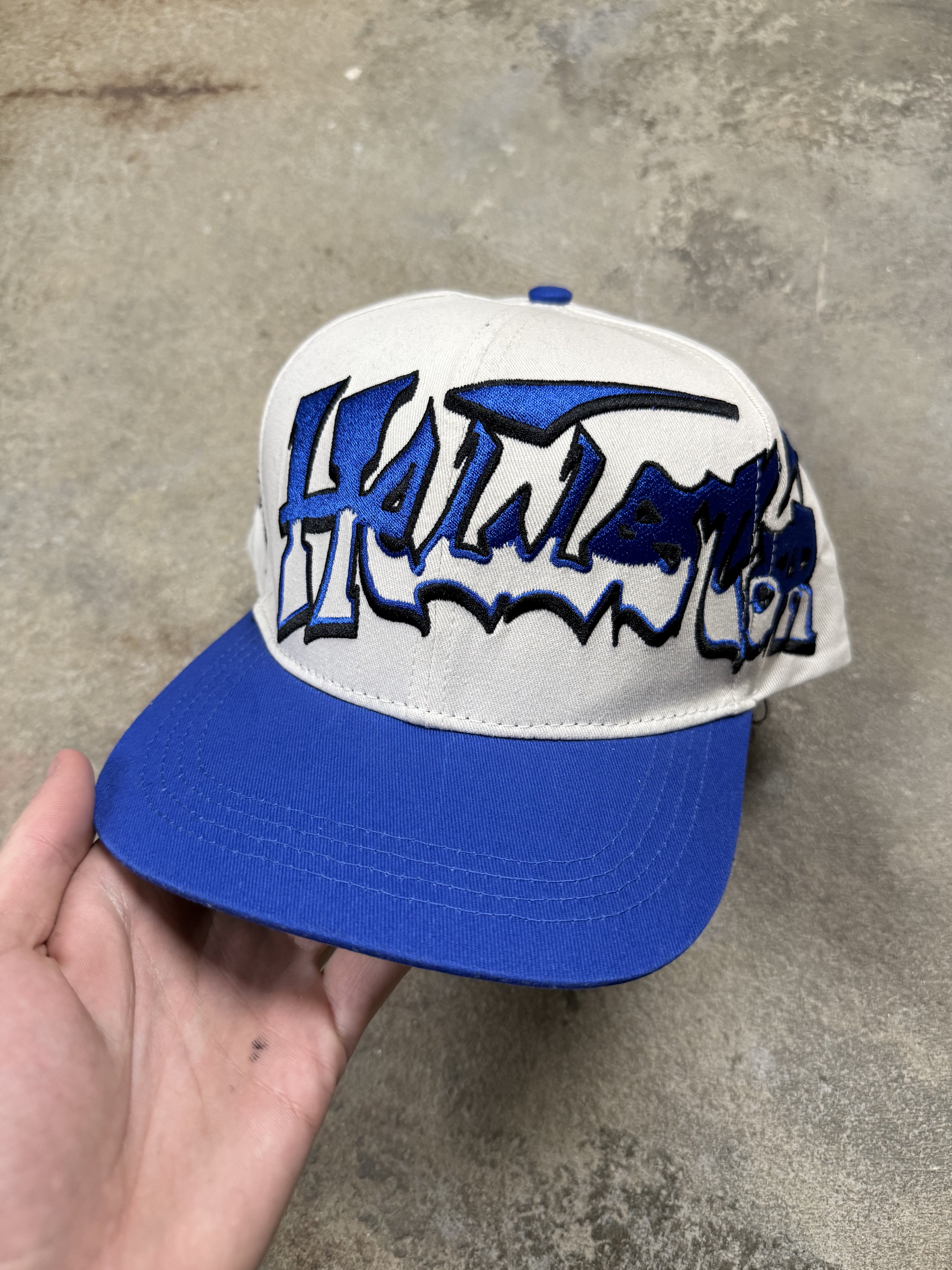 Hellstar Graffiti Snapback Blue Cream New OSFM
