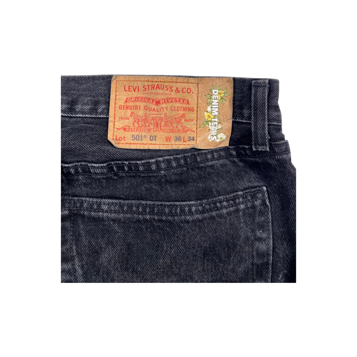 Denim Tears Offset Black Wash Jeans