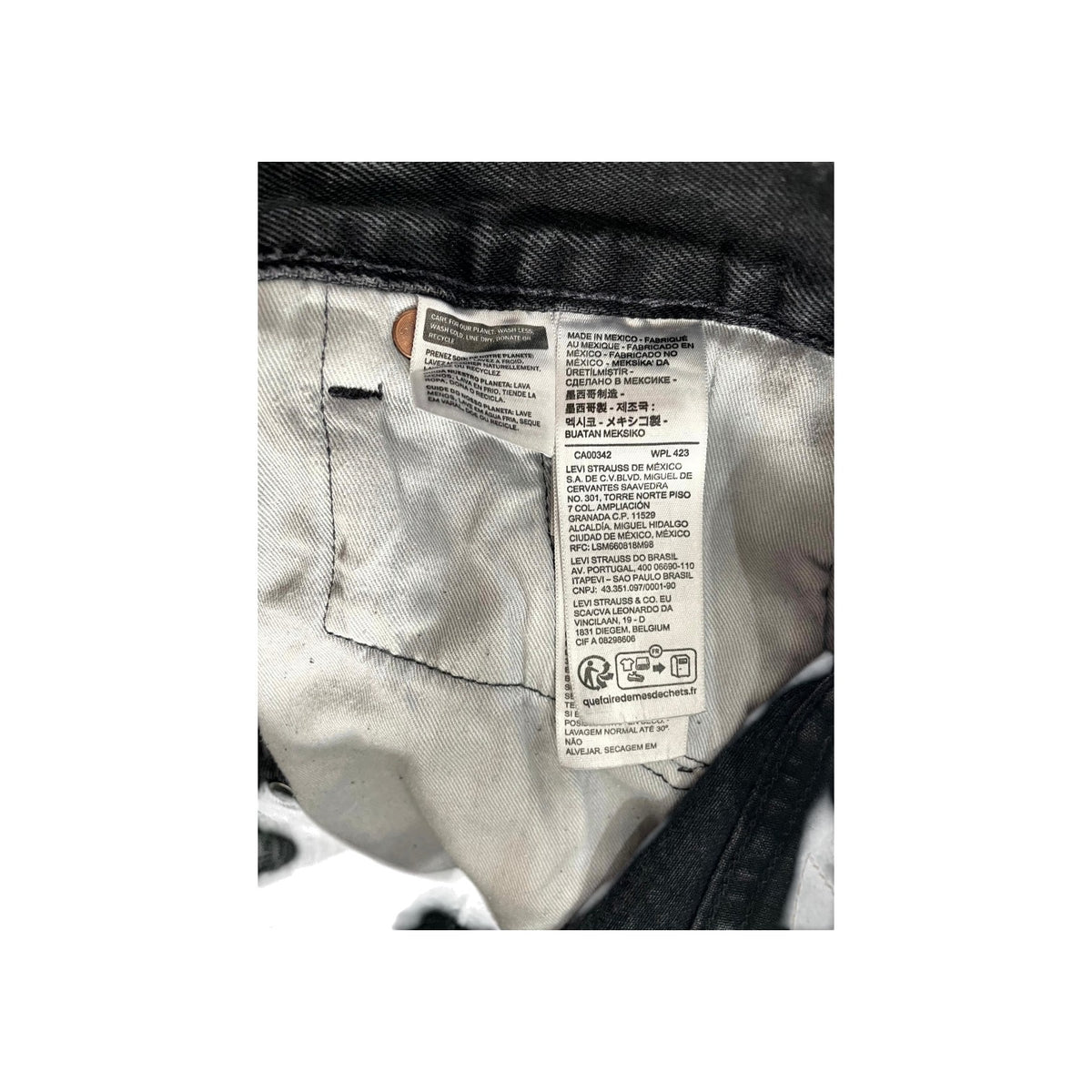 Denim Tears Offset Black Wash Jeans
