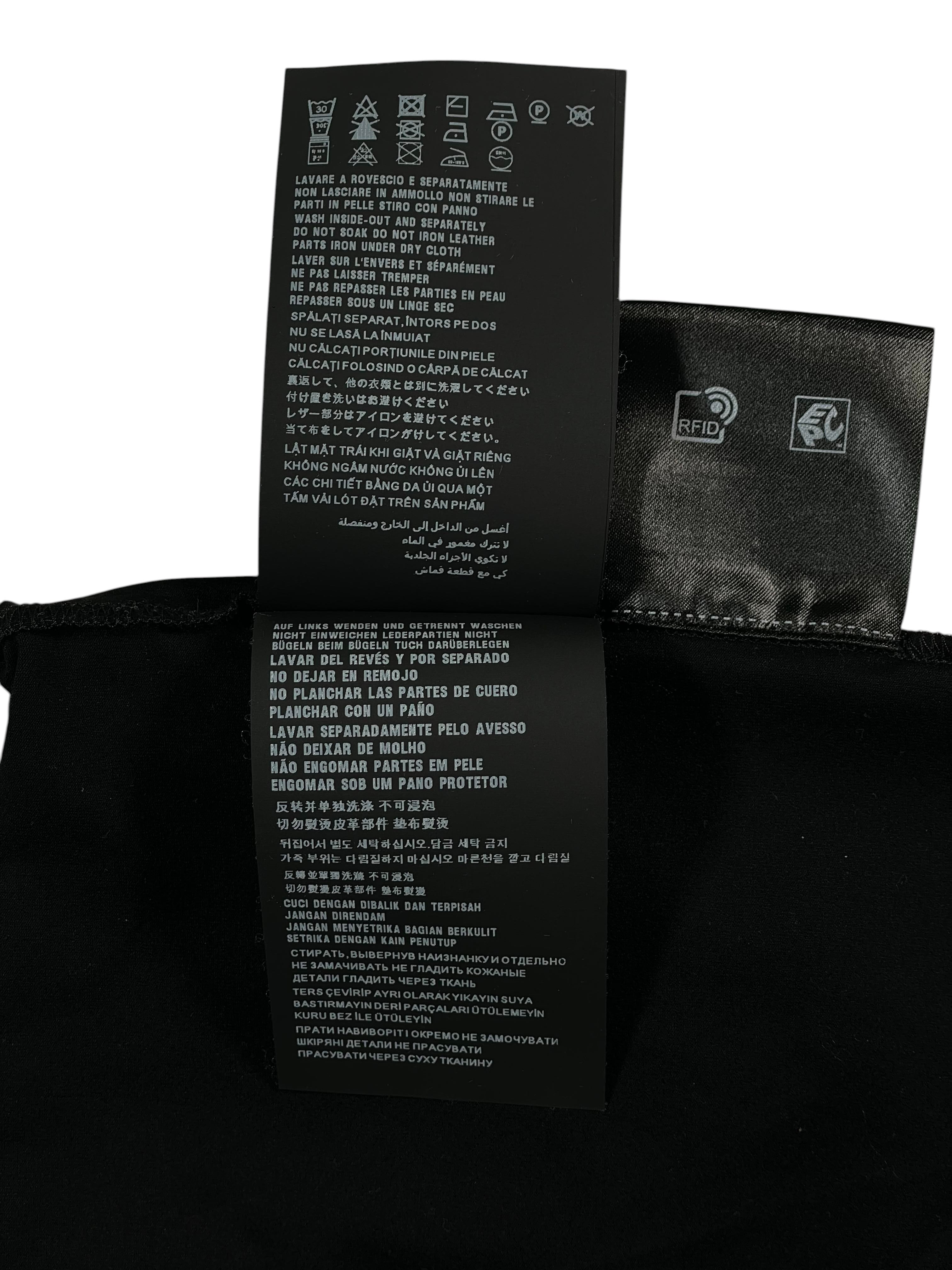 Prada Nylon Plaque Black Polo