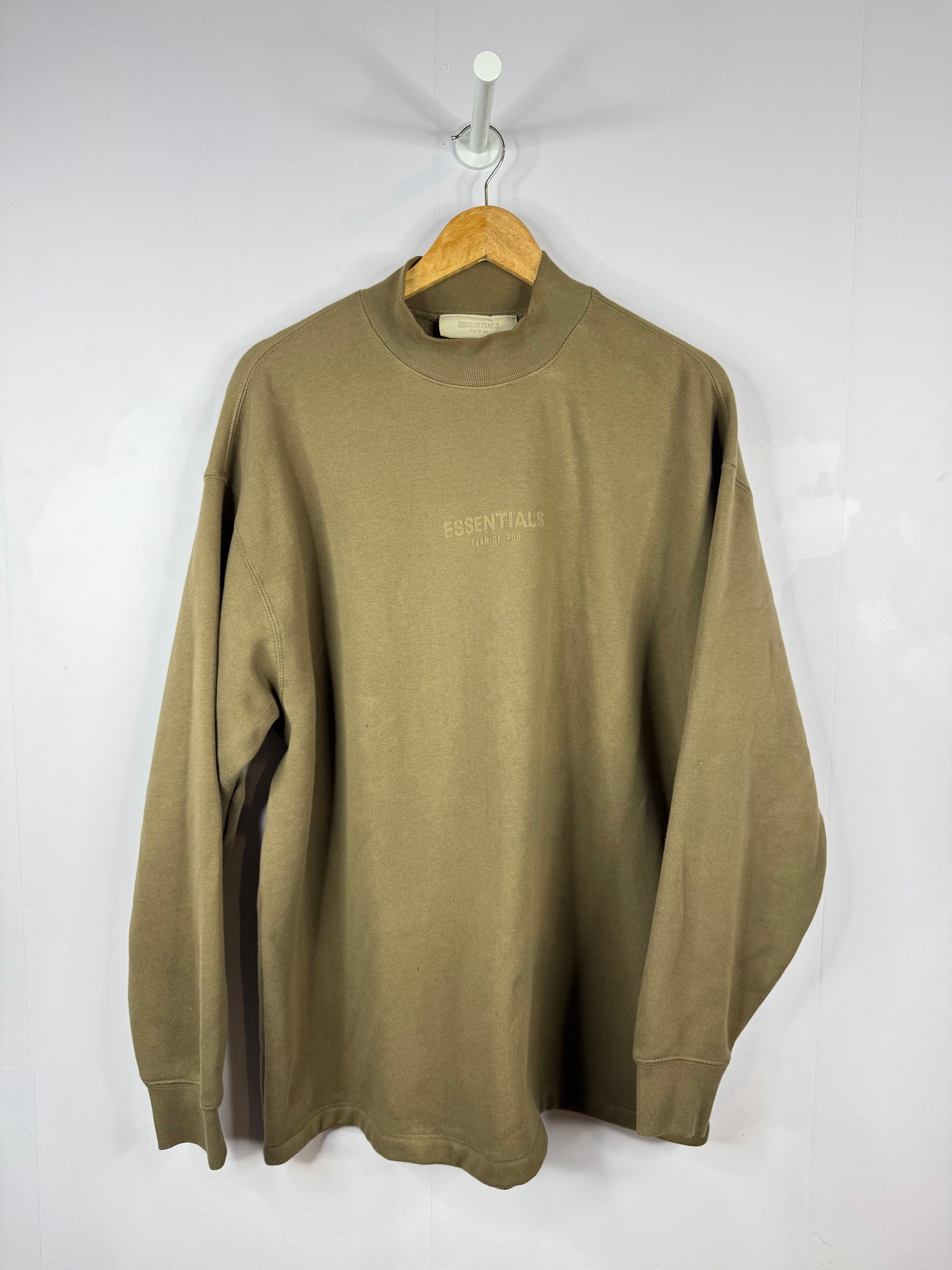 Essentials Moss Plain Crewneck