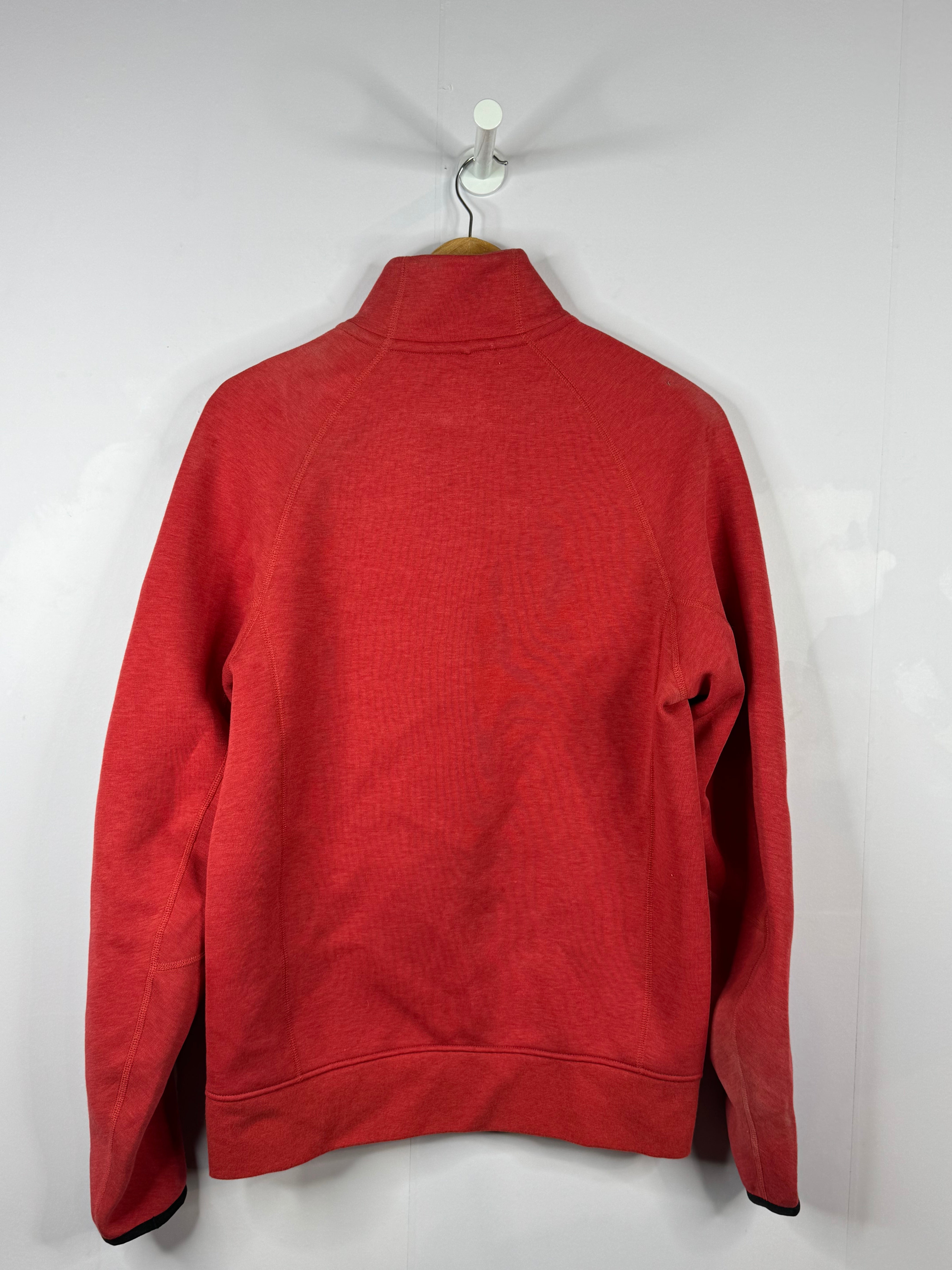 Nike Tech Quarter Zip Red Sweatshirt