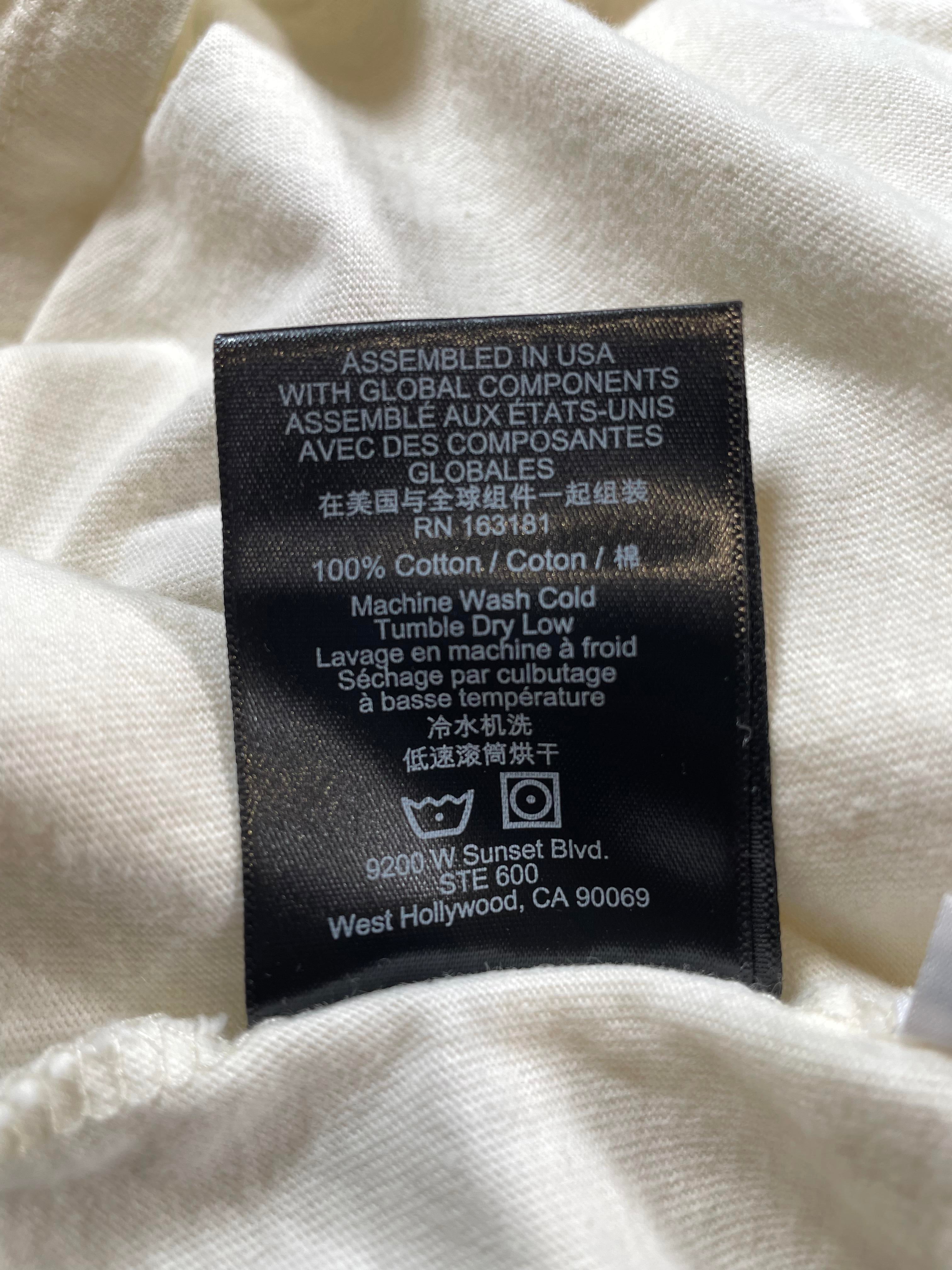 Rhude The Legend Lives On Cream & Red Tee