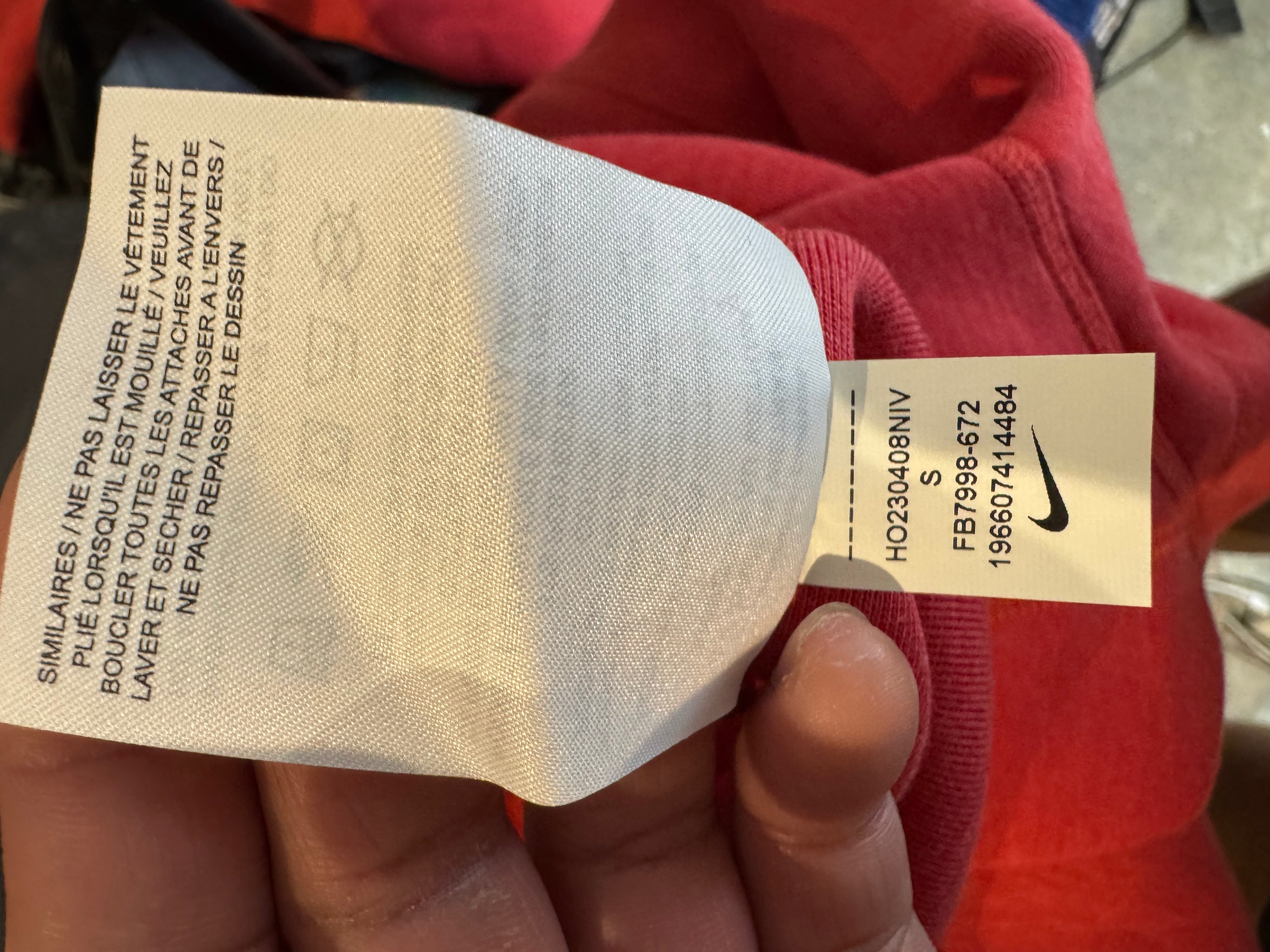 Nike Tech Quarter Zip Red Sweatshirt