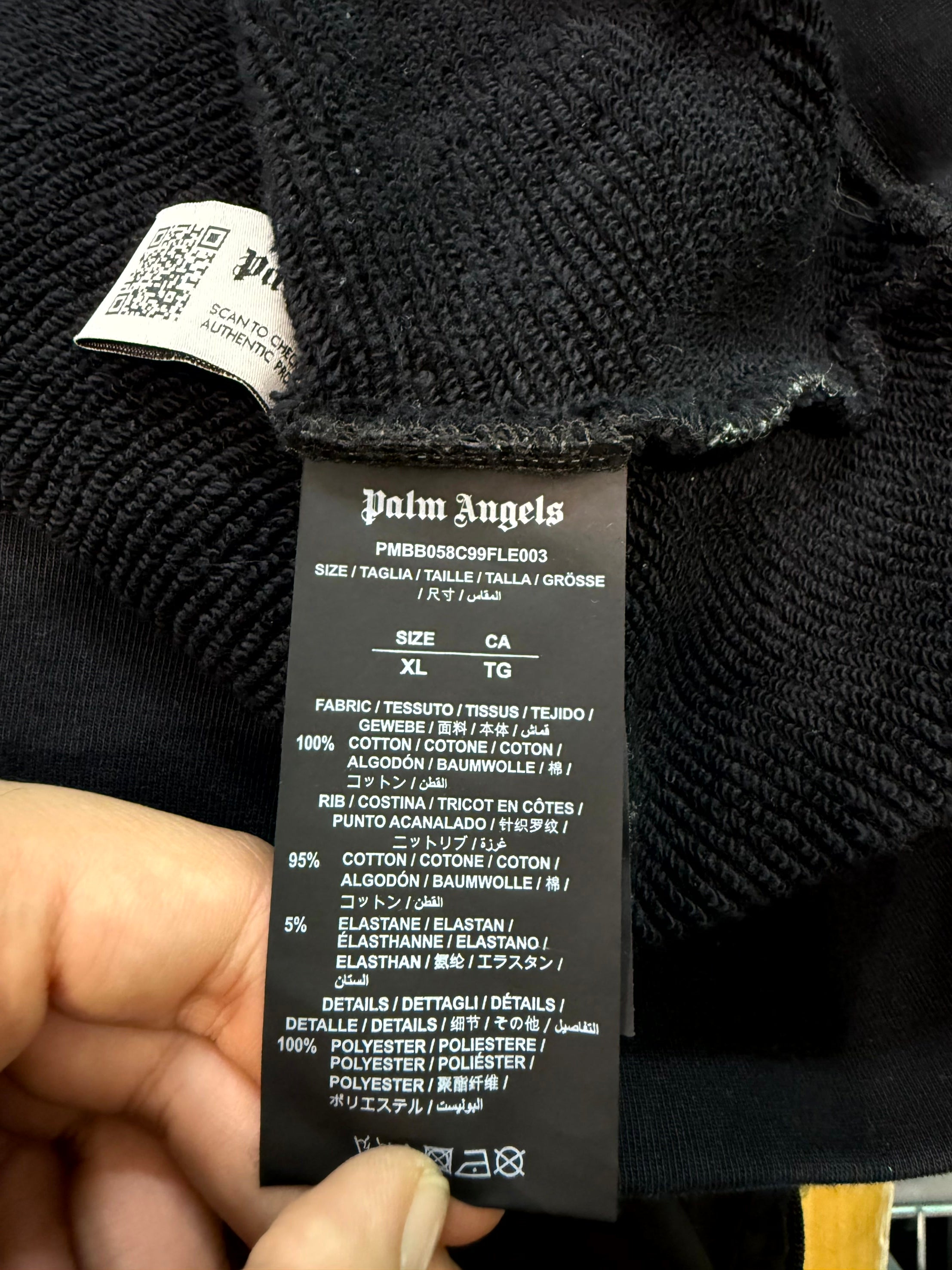Palm Angel Black & White Hoodie