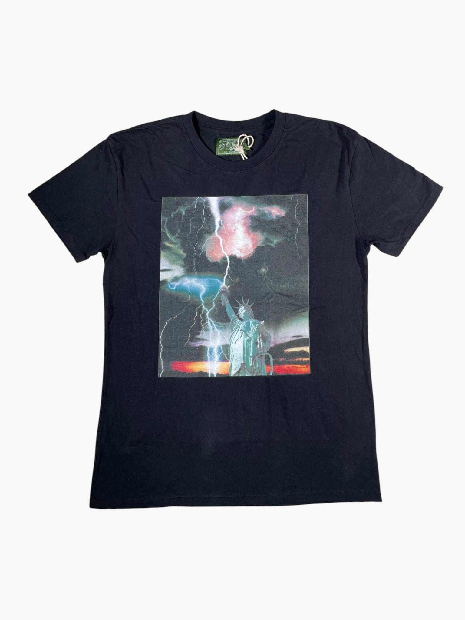 Denim Tears Statute Of Liberty Black Tee