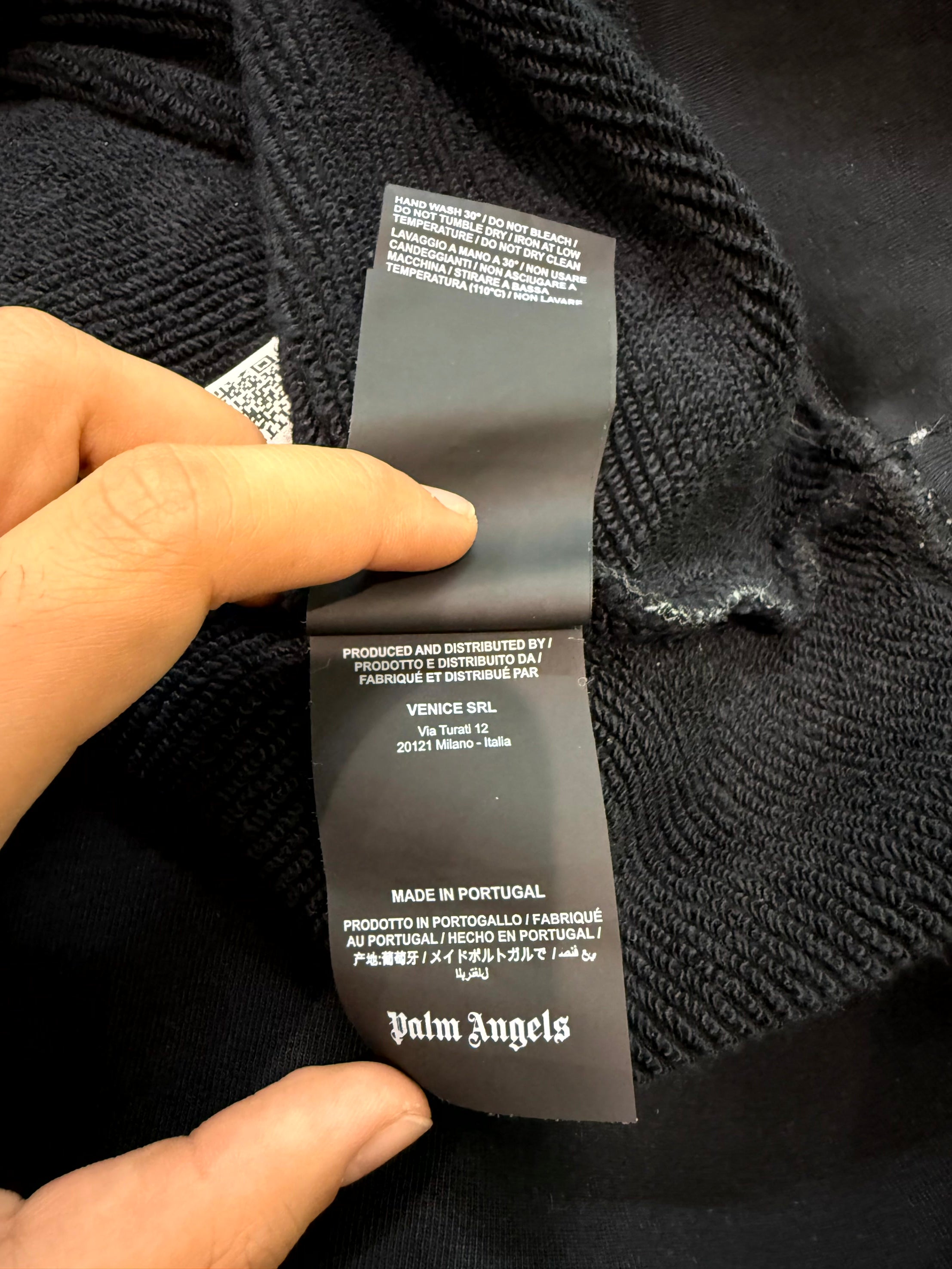 Palm Angel Black & White Hoodie
