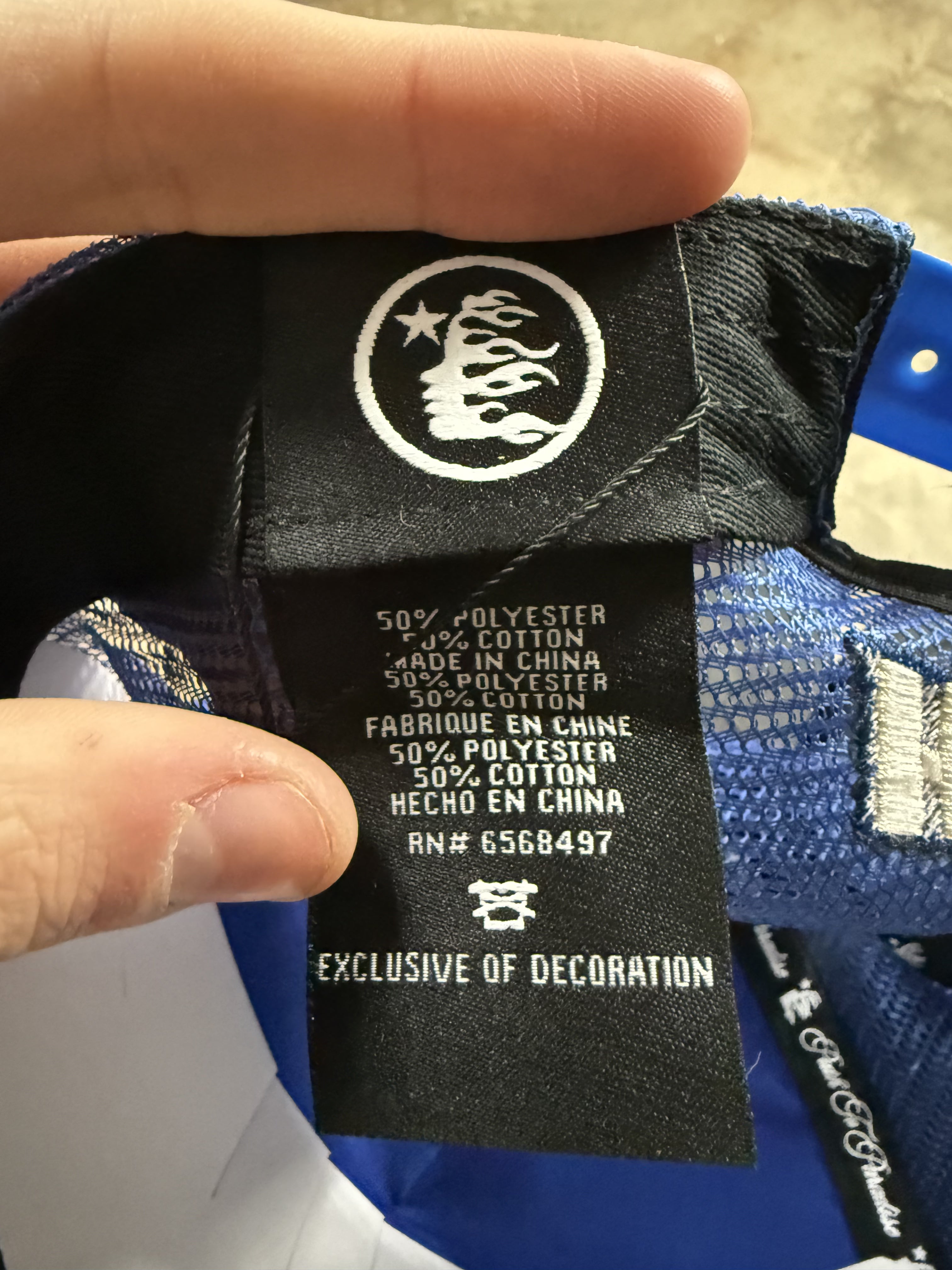 Hellstar Circle Logo Snpaback Blue New OSFM In Plastic