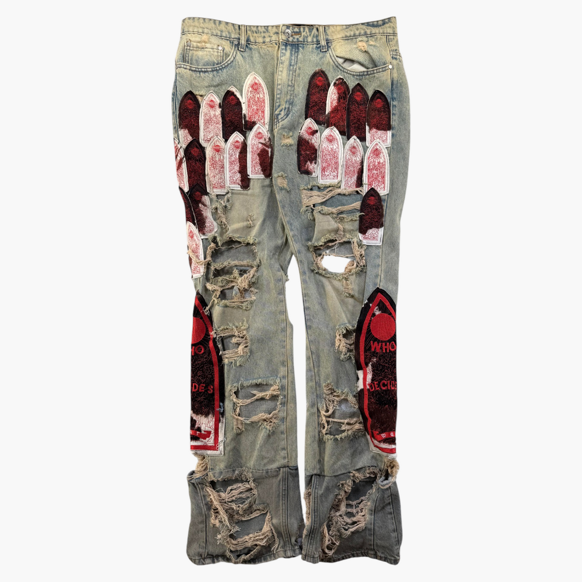 Who Decides War Sangre Patch Jeans