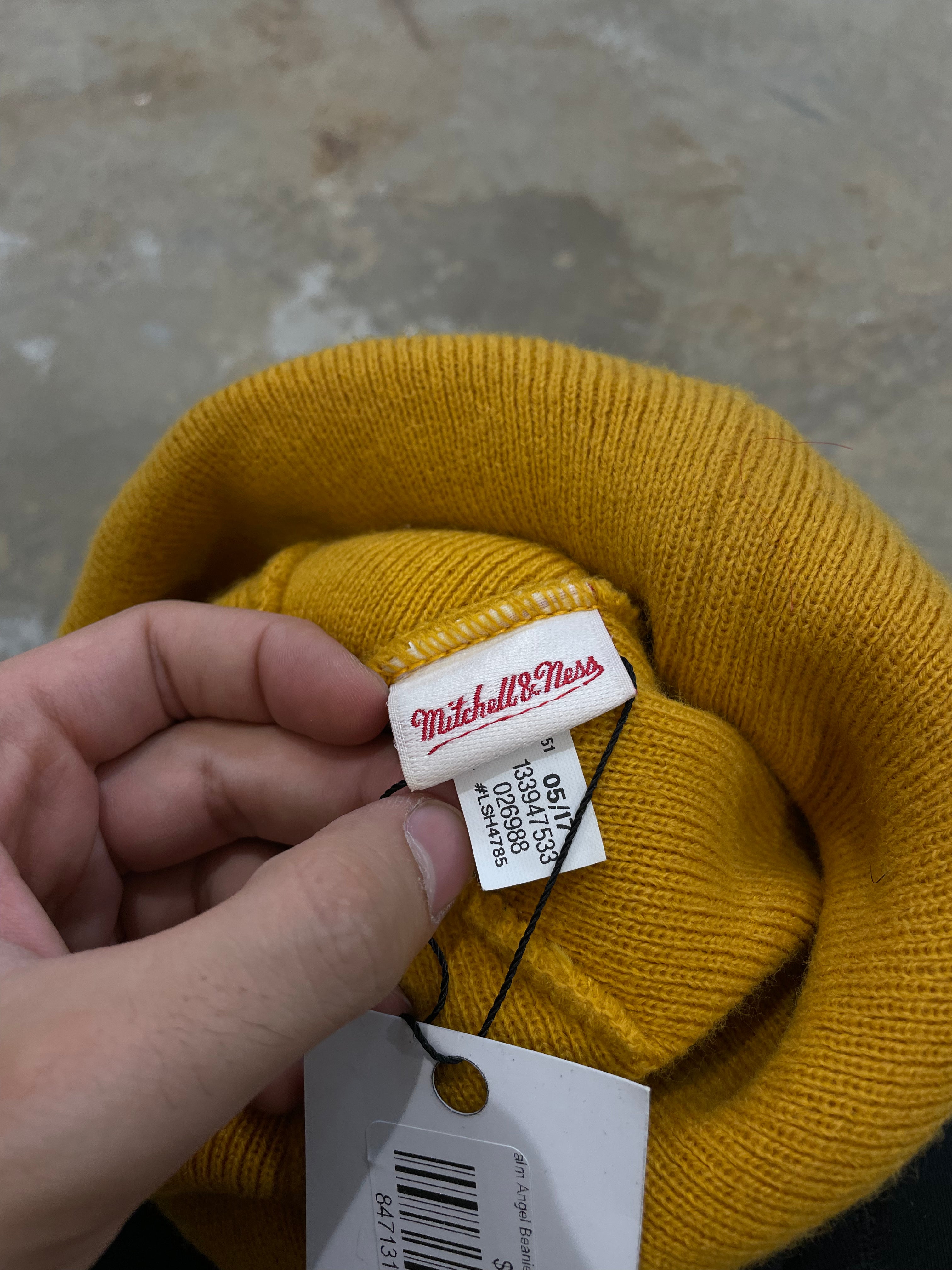 Palm Angel Beanie Green / Yellow OS Used