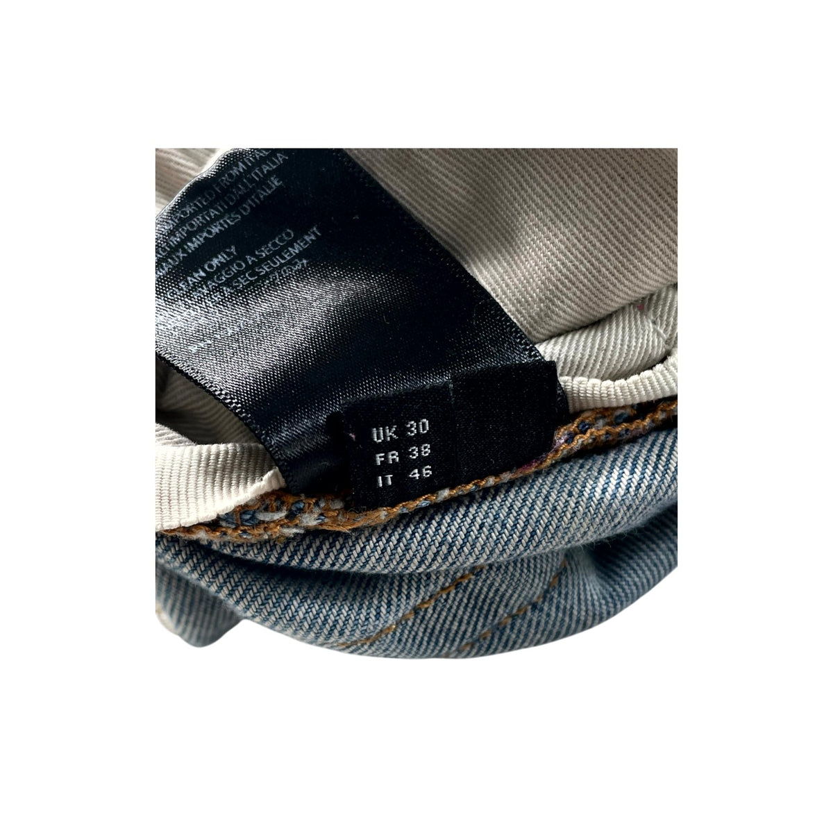 Amiri "MX2" Plaid Patch Light Wash, Black & Blue Jeans