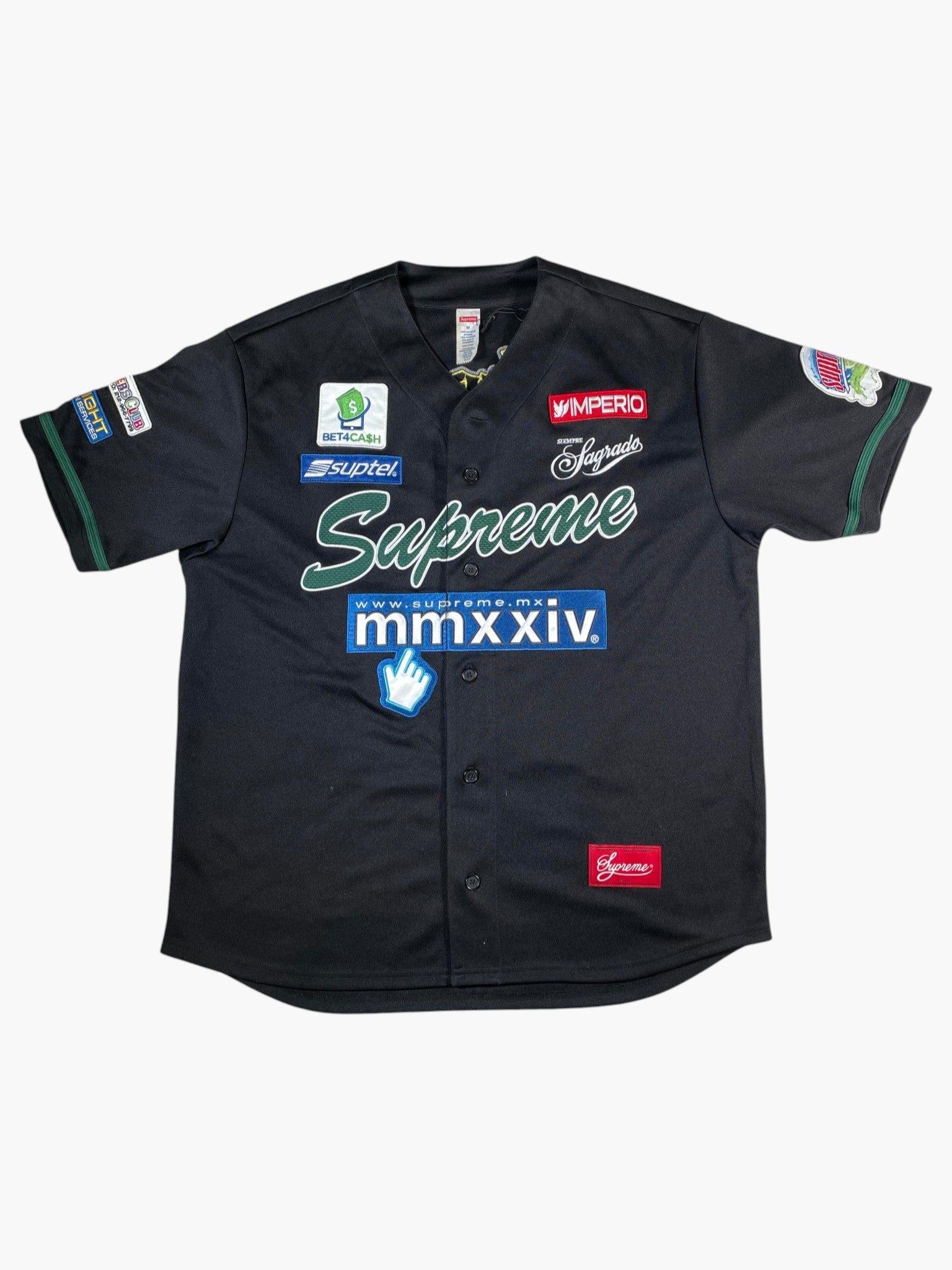 Supreme Patchwork Black & Green Jersey