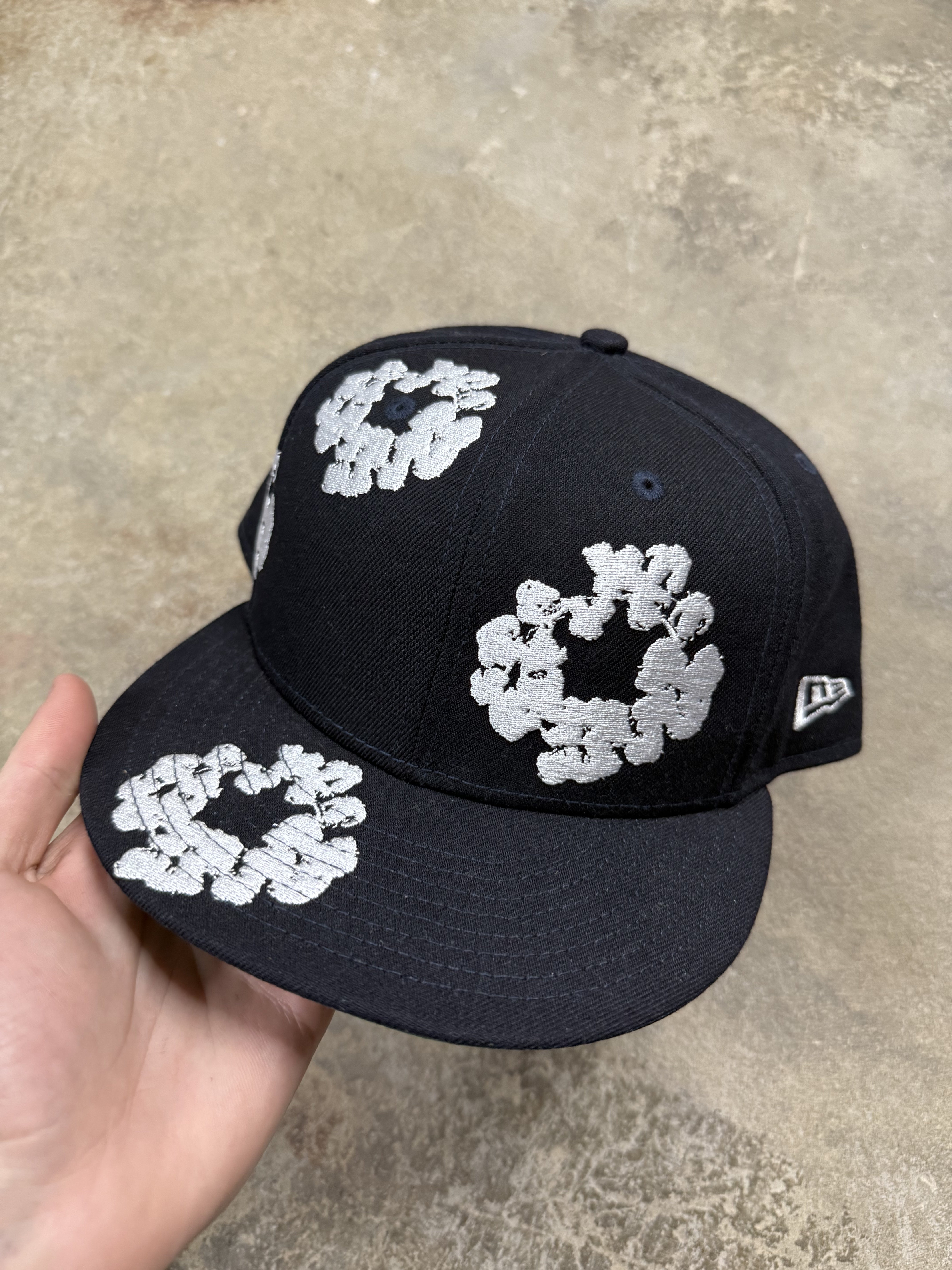 Denim Tears Fitted Navy New 7 3-4 In Plastic Cap