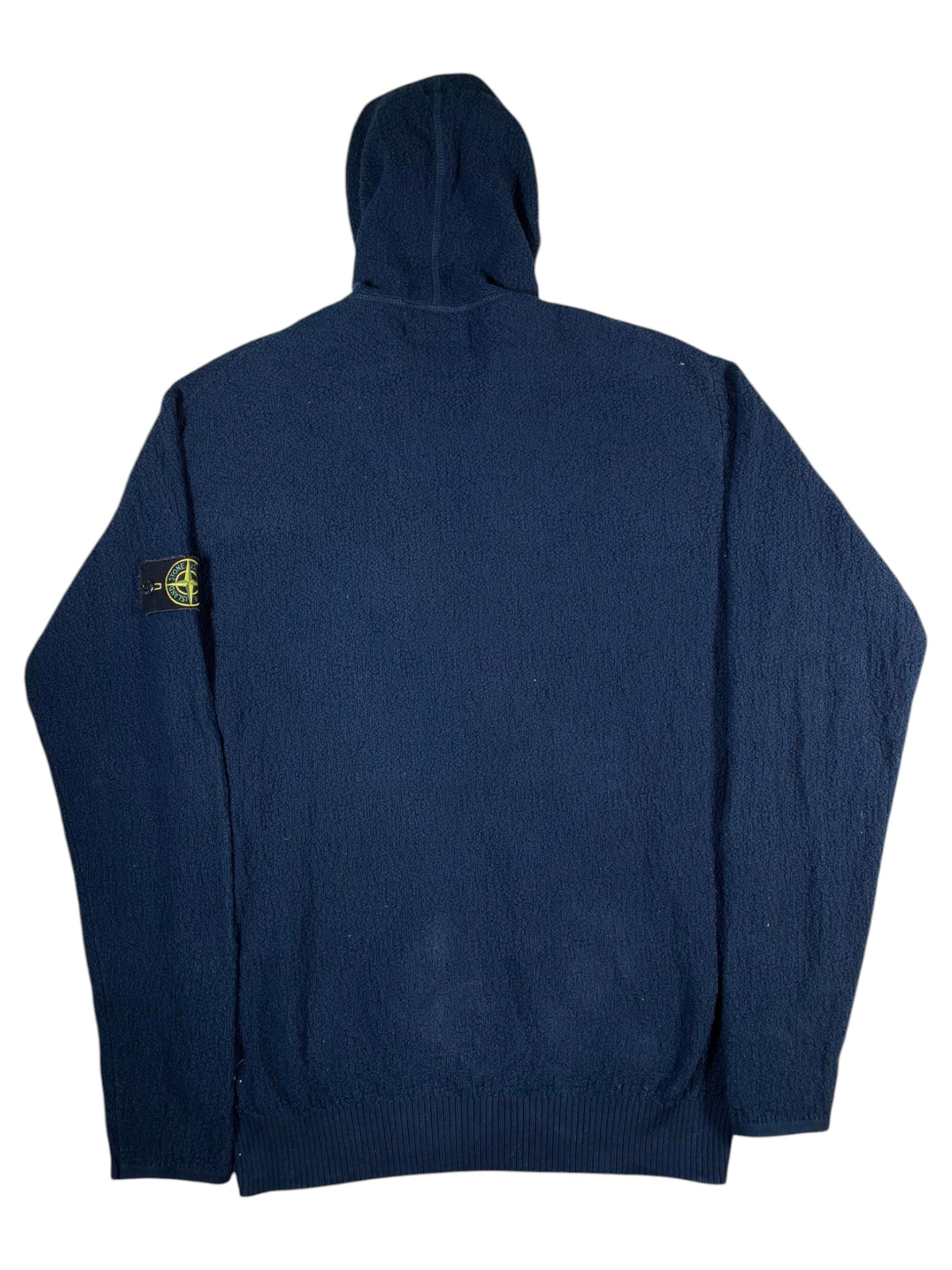 Stone Island Zip Up Blue Hoodie