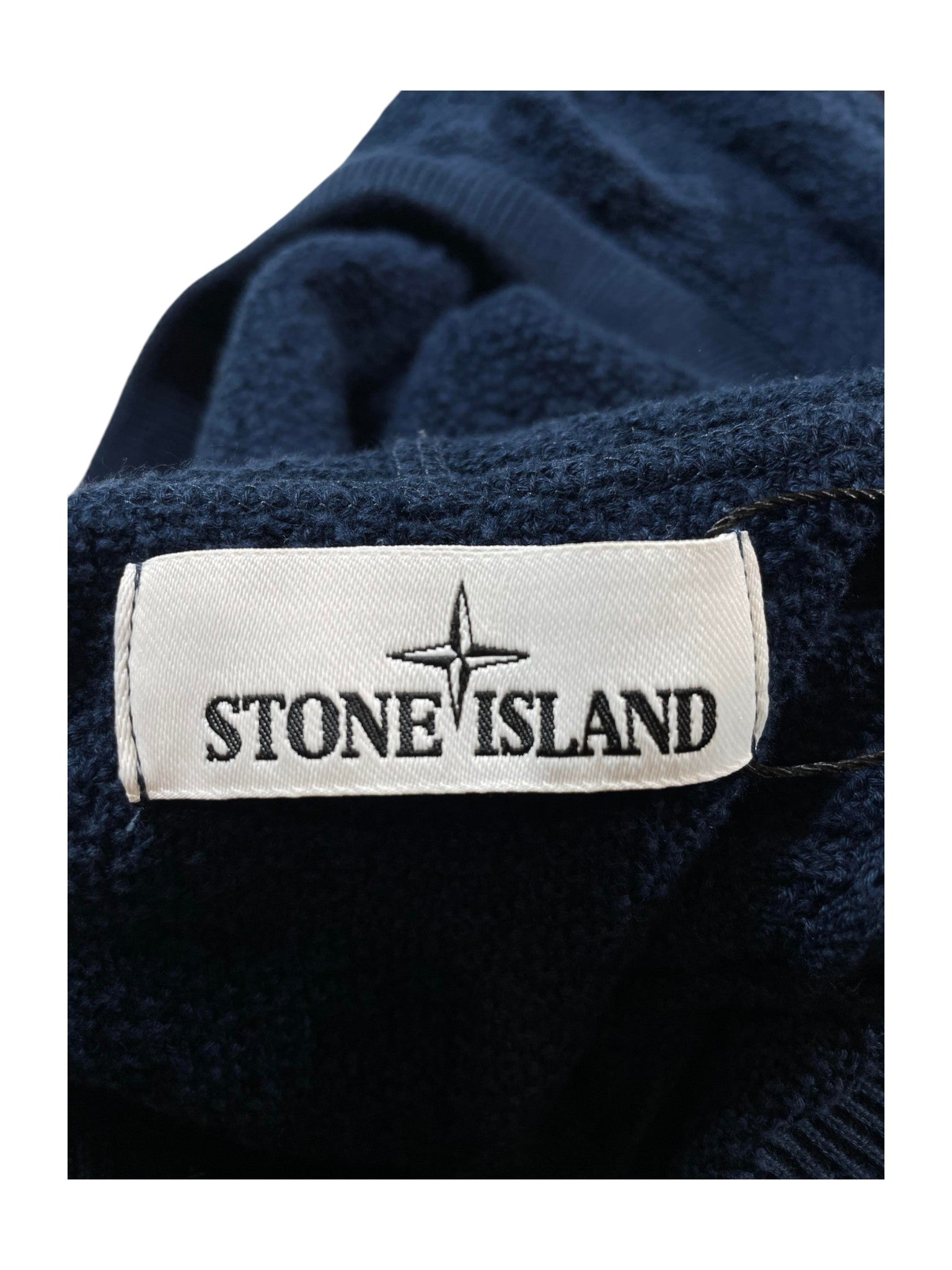 Stone Island Zip Up Blue Hoodie