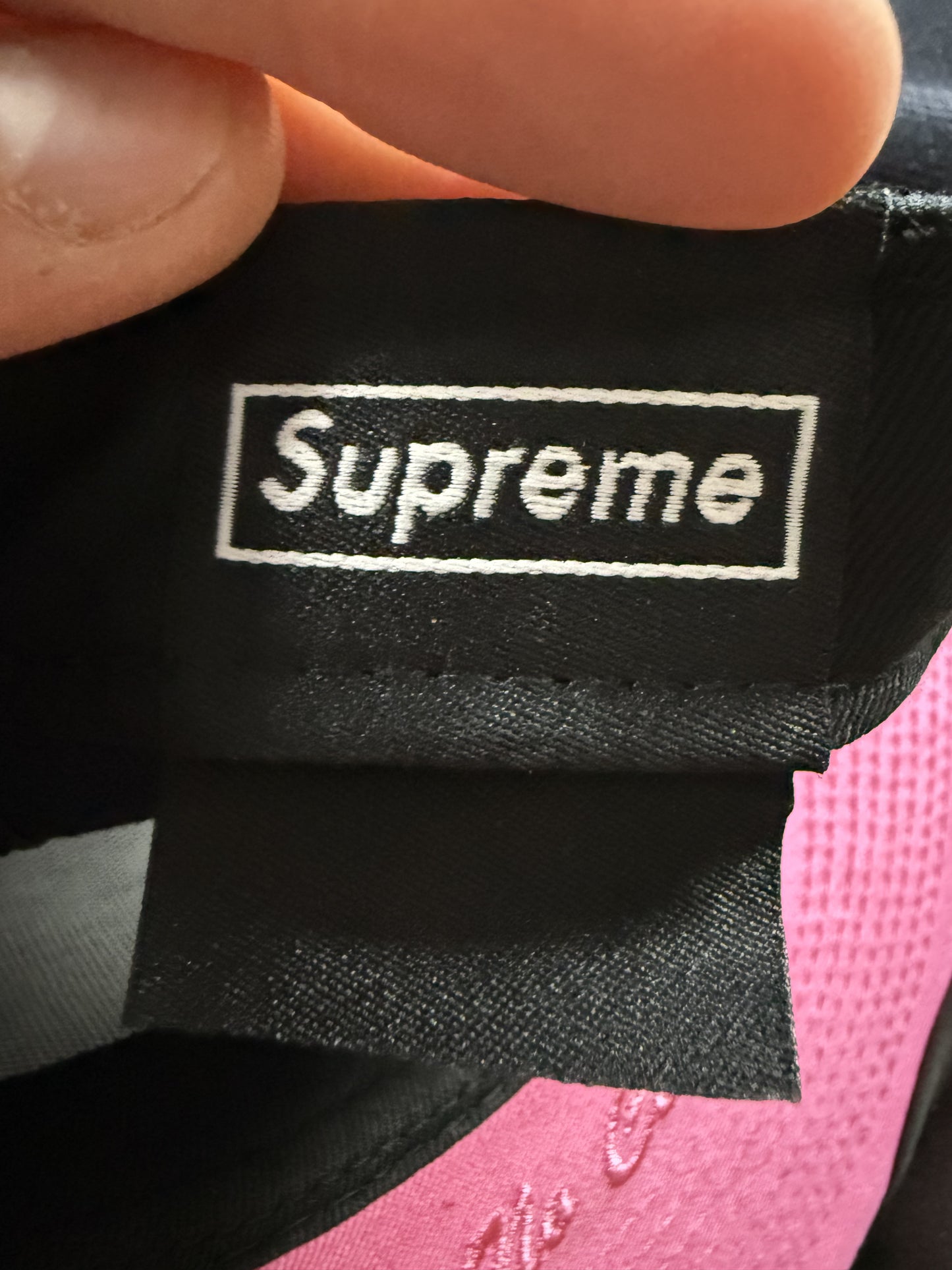 Supreme Box Logo Fitted Navy Pink New 7 1-4