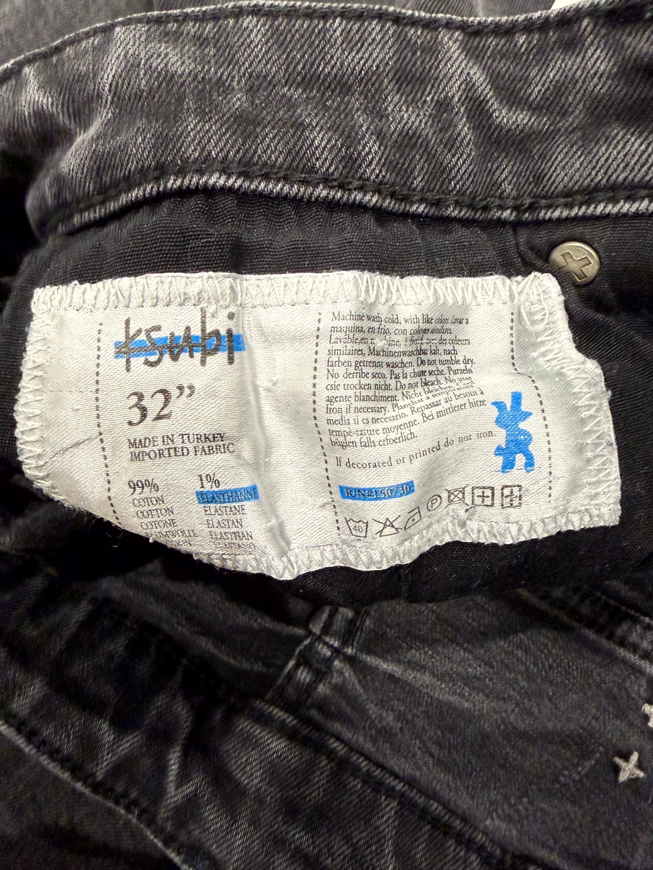 Ksubi Patchwork Black Wash Jeans
