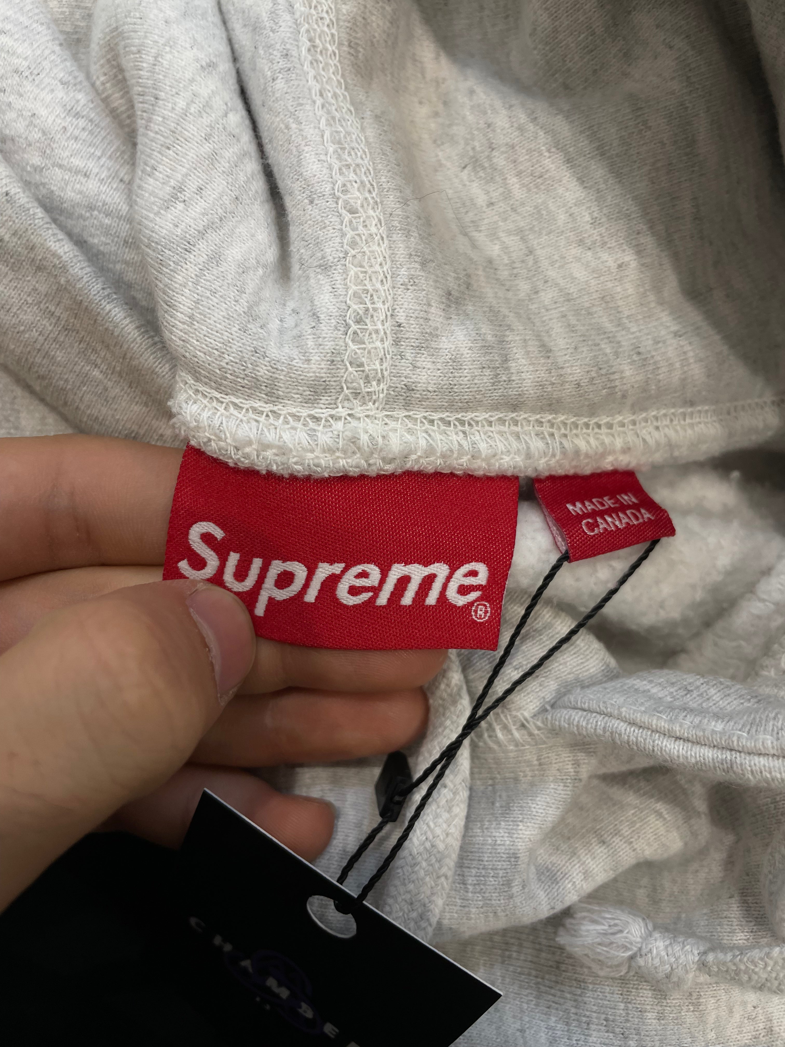 Supreme Hoodie Grey Black Grafitti Used Medium