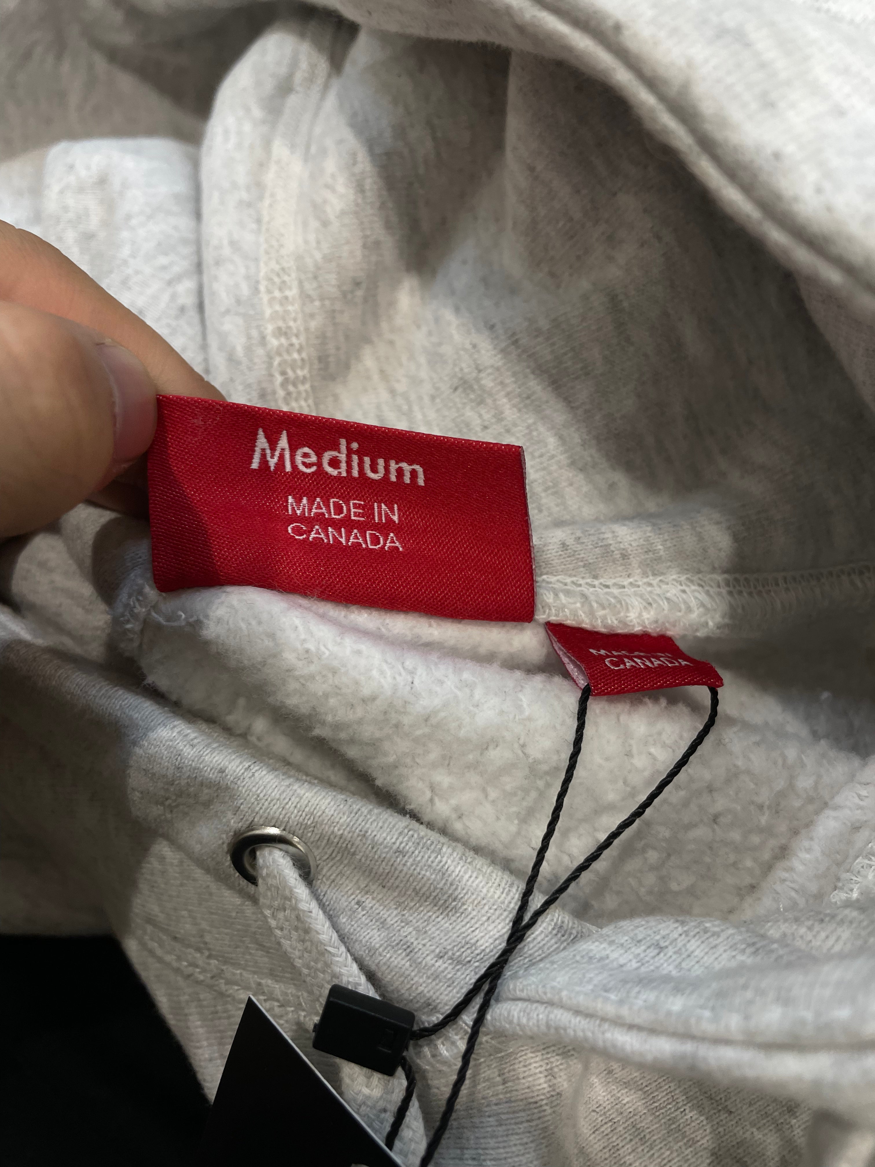 Supreme Hoodie Grey Black Grafitti Used Medium