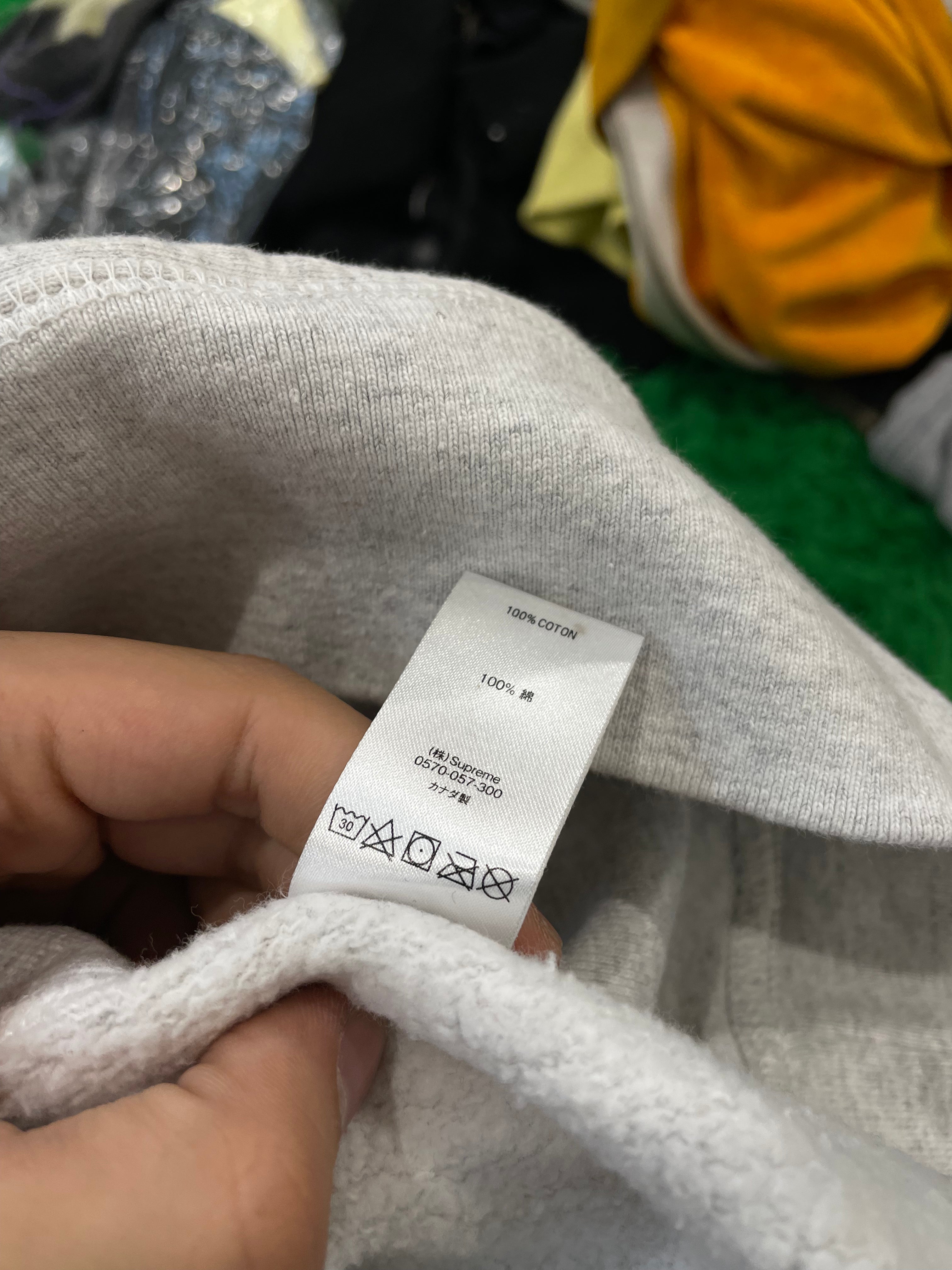 Supreme Hoodie Grey Black Grafitti Used Medium